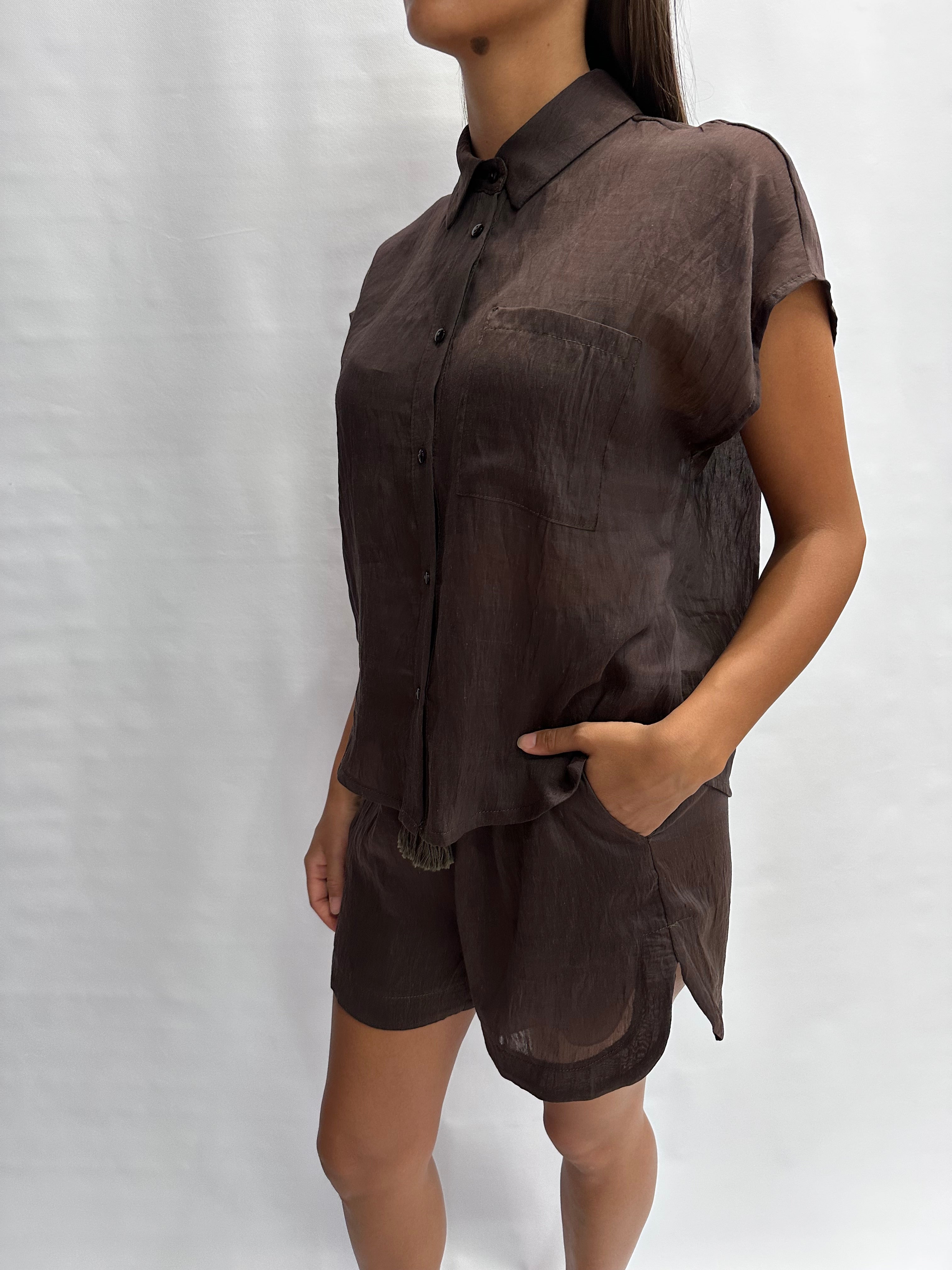 Camicetta TENSIONE IN corto disponibile anche con pantaloncino in coordinato,  - COD: C50583AT