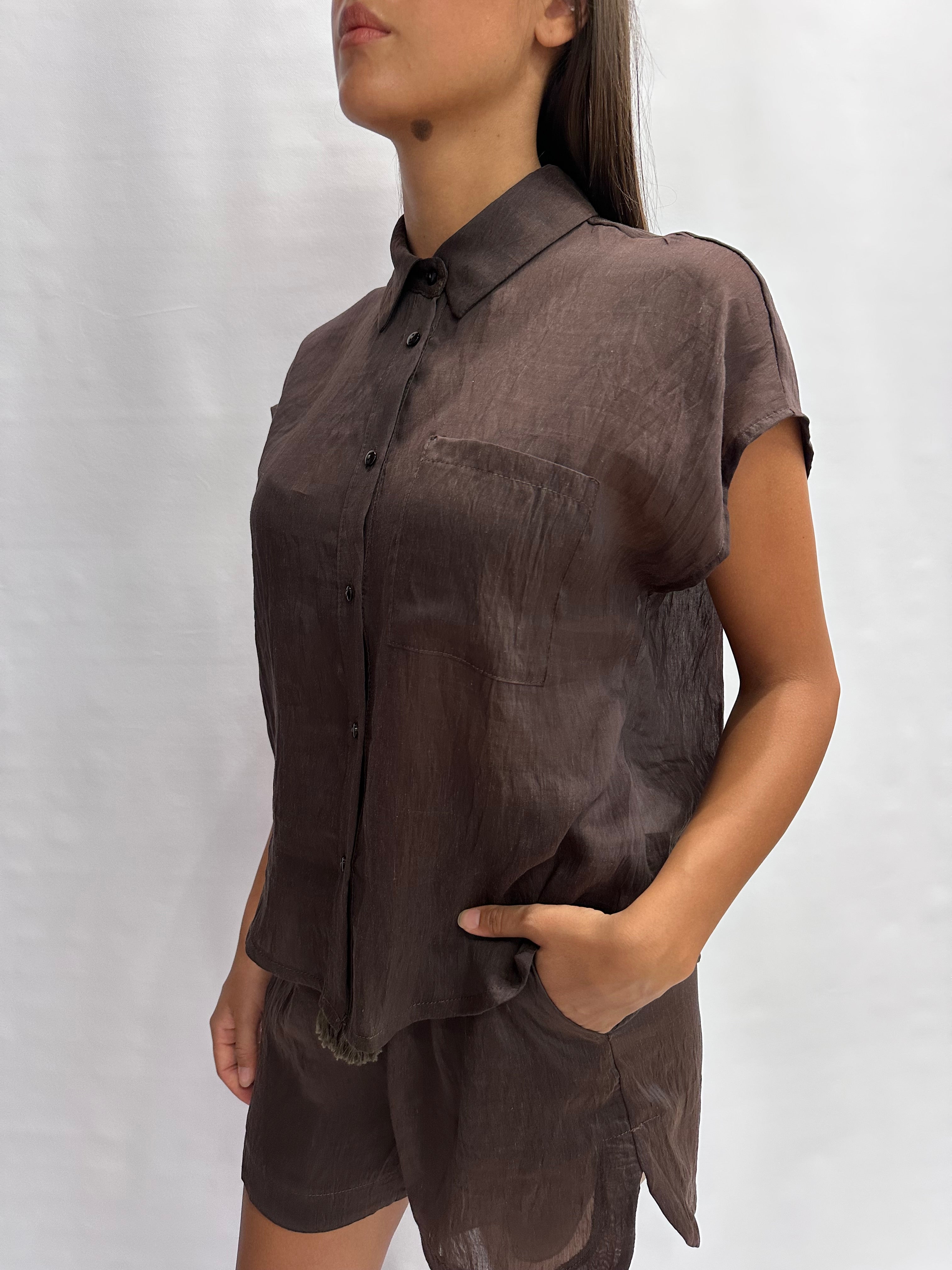 Camicetta TENSIONE IN corto disponibile anche con pantaloncino in coordinato,  - COD: C50583AT