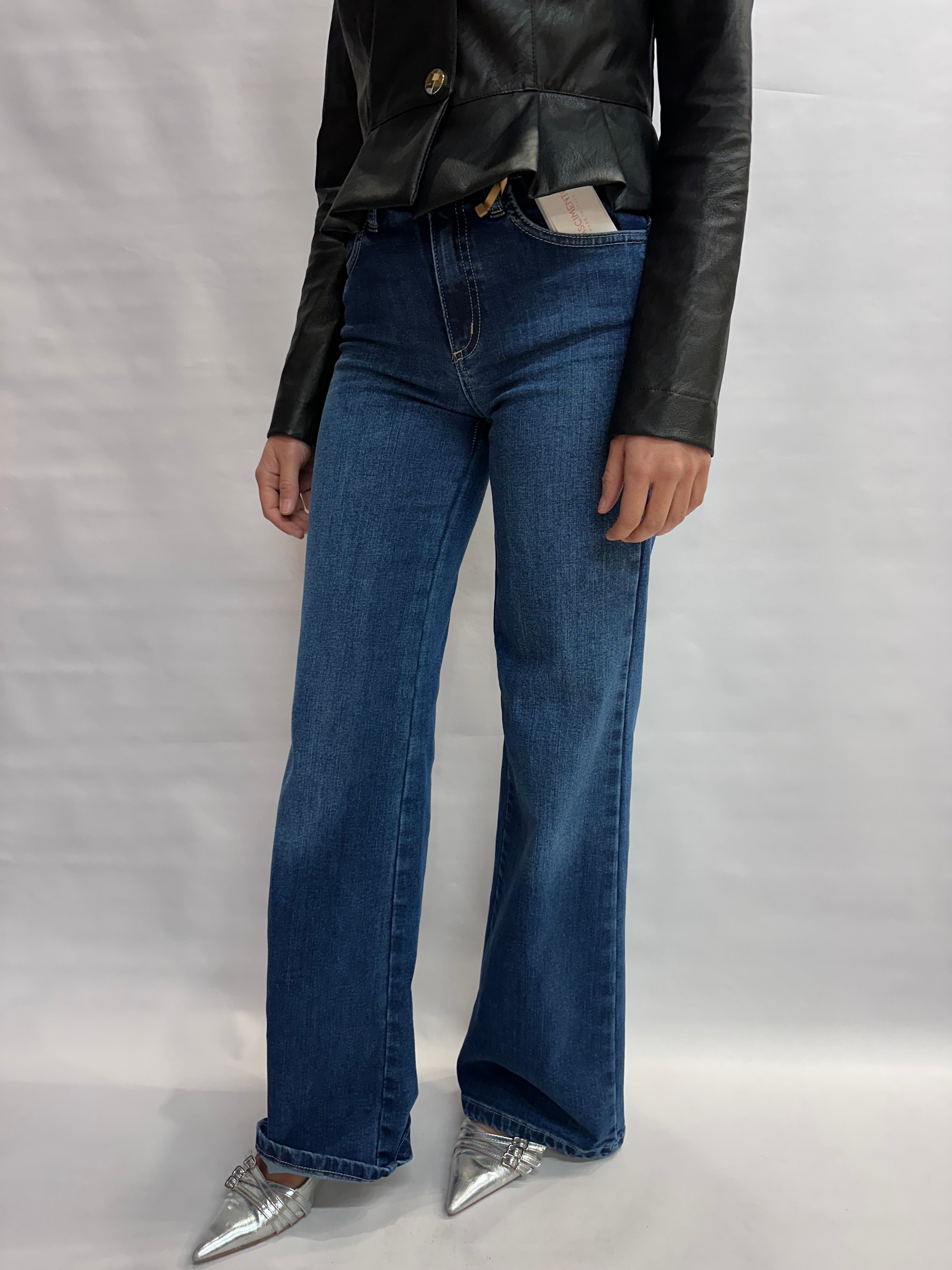 Jeans RINASCIMENTO a palazzo  COD: CFC0127396003