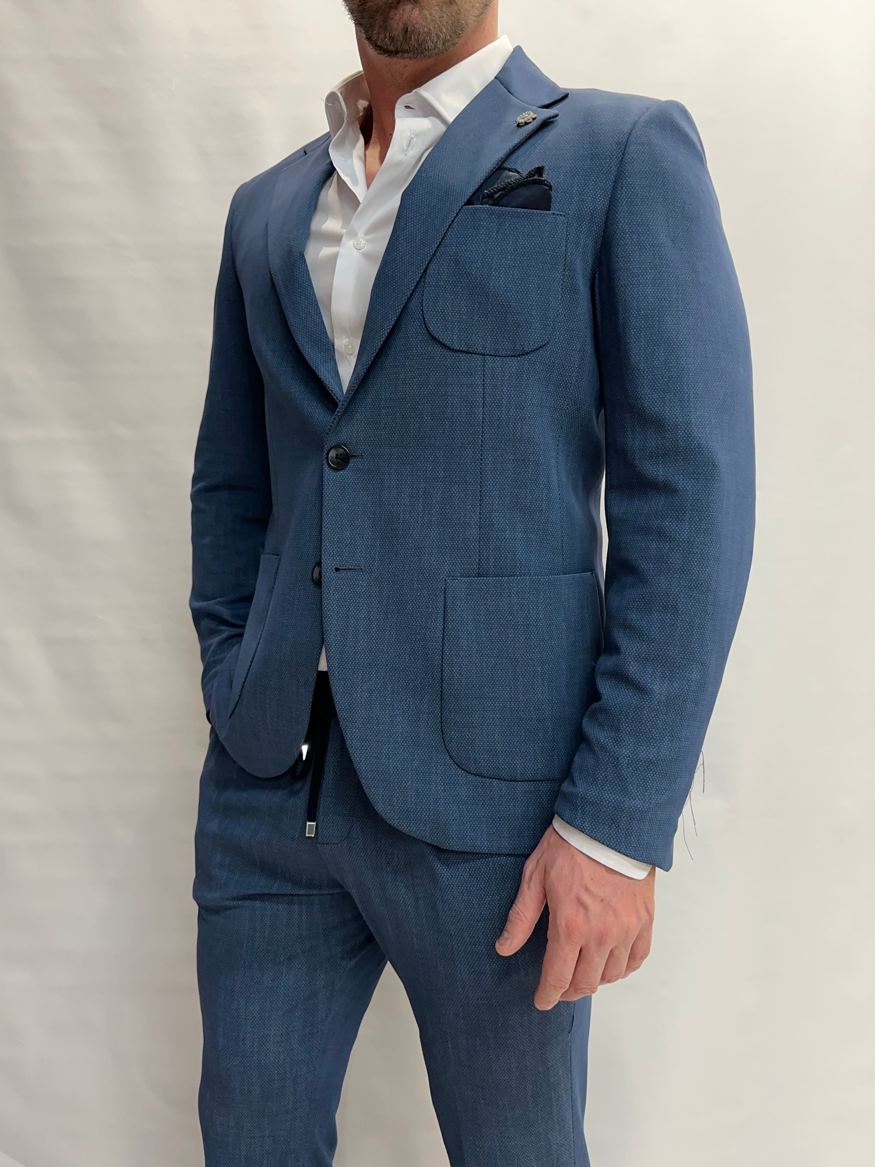 Giacca XAGON MAN in tessuto operato disponibile con pantalone in coordinato - COD: PMISHE