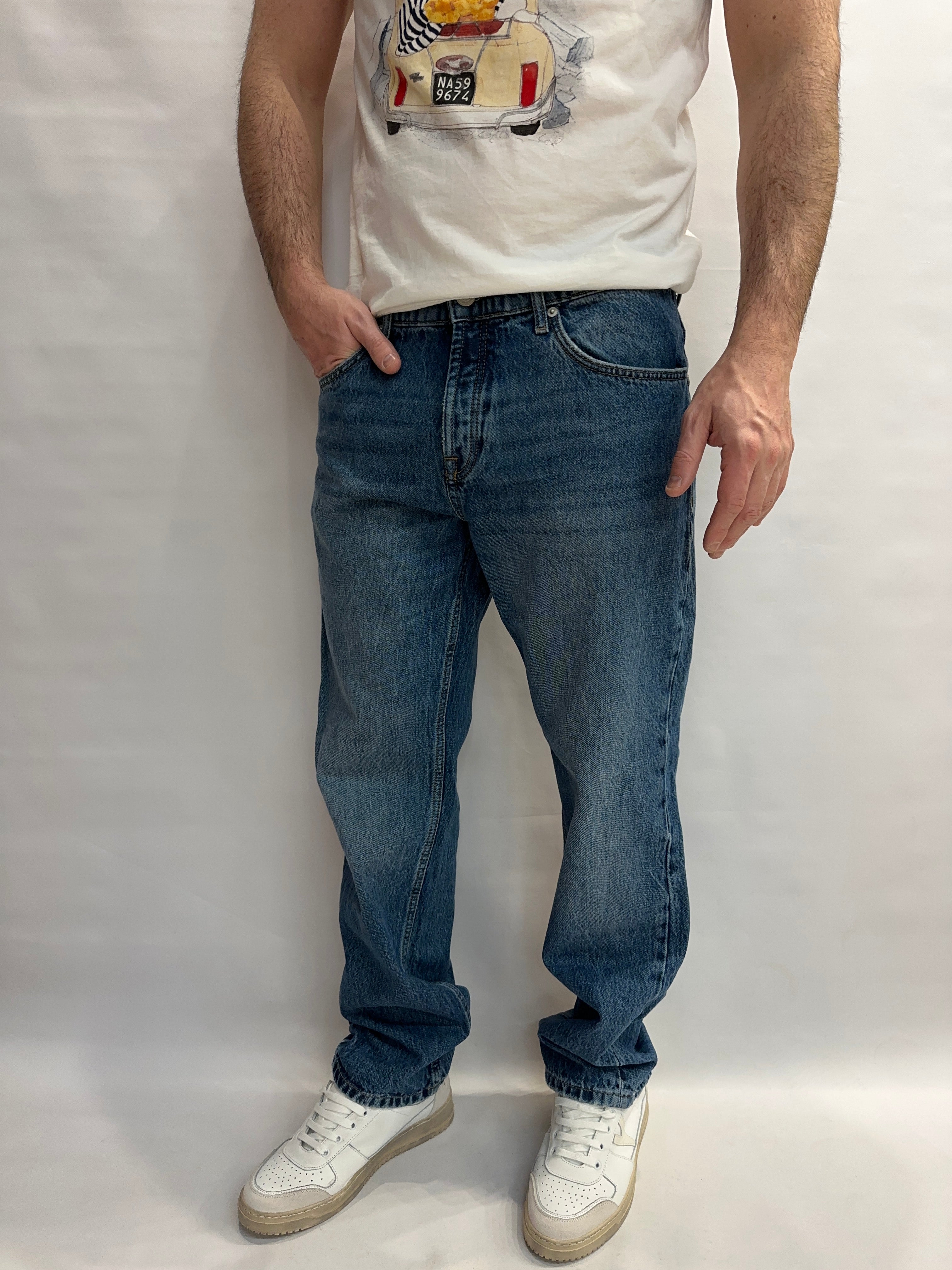 Jeans ONLY&SONS modello straight (ossia gamba dritta e morbida) color Blu Denim  - COD: EDGE