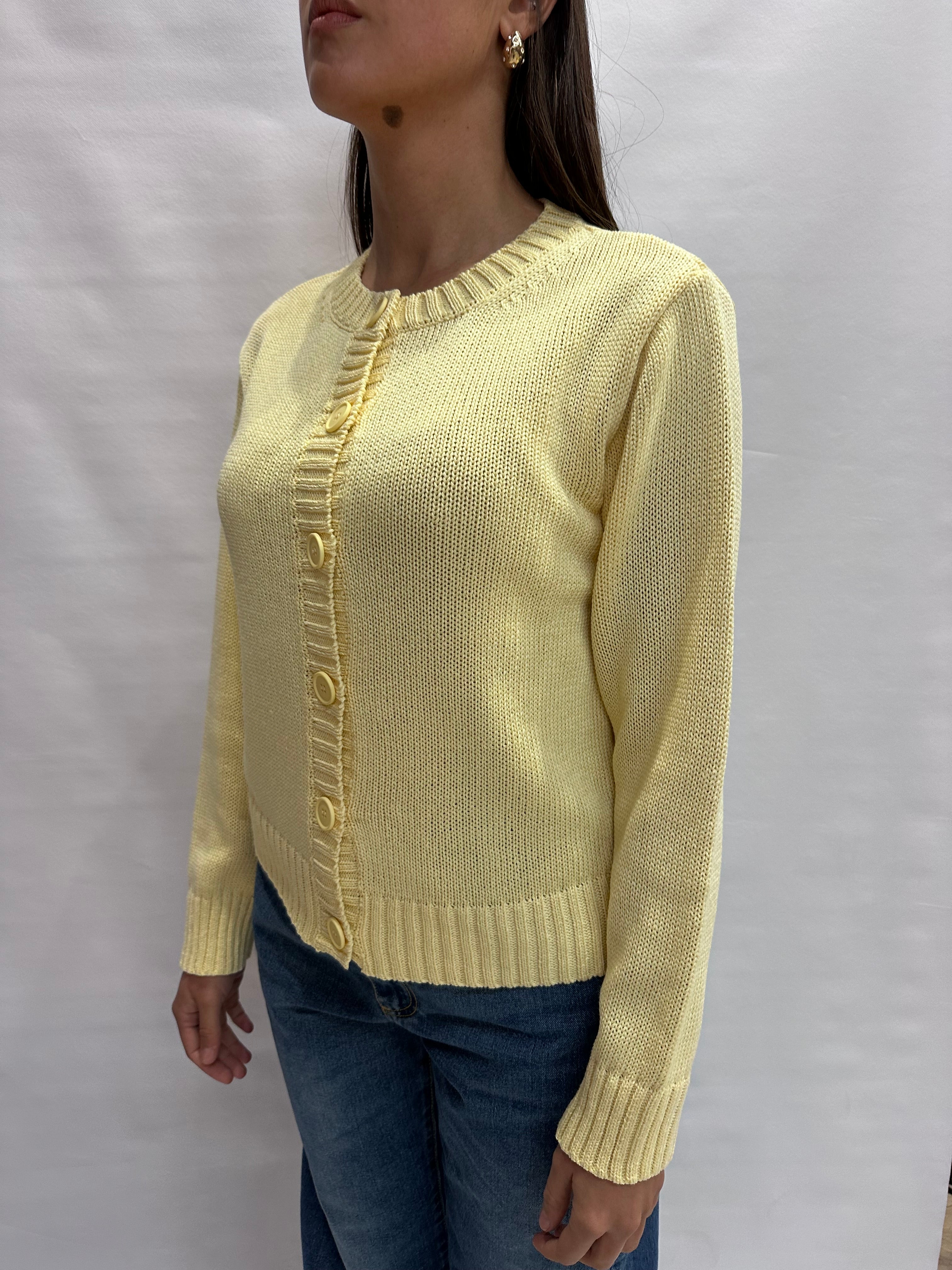 Cardigan TENSIONE IN con chiusura a bottoni centrali- COD: D90182