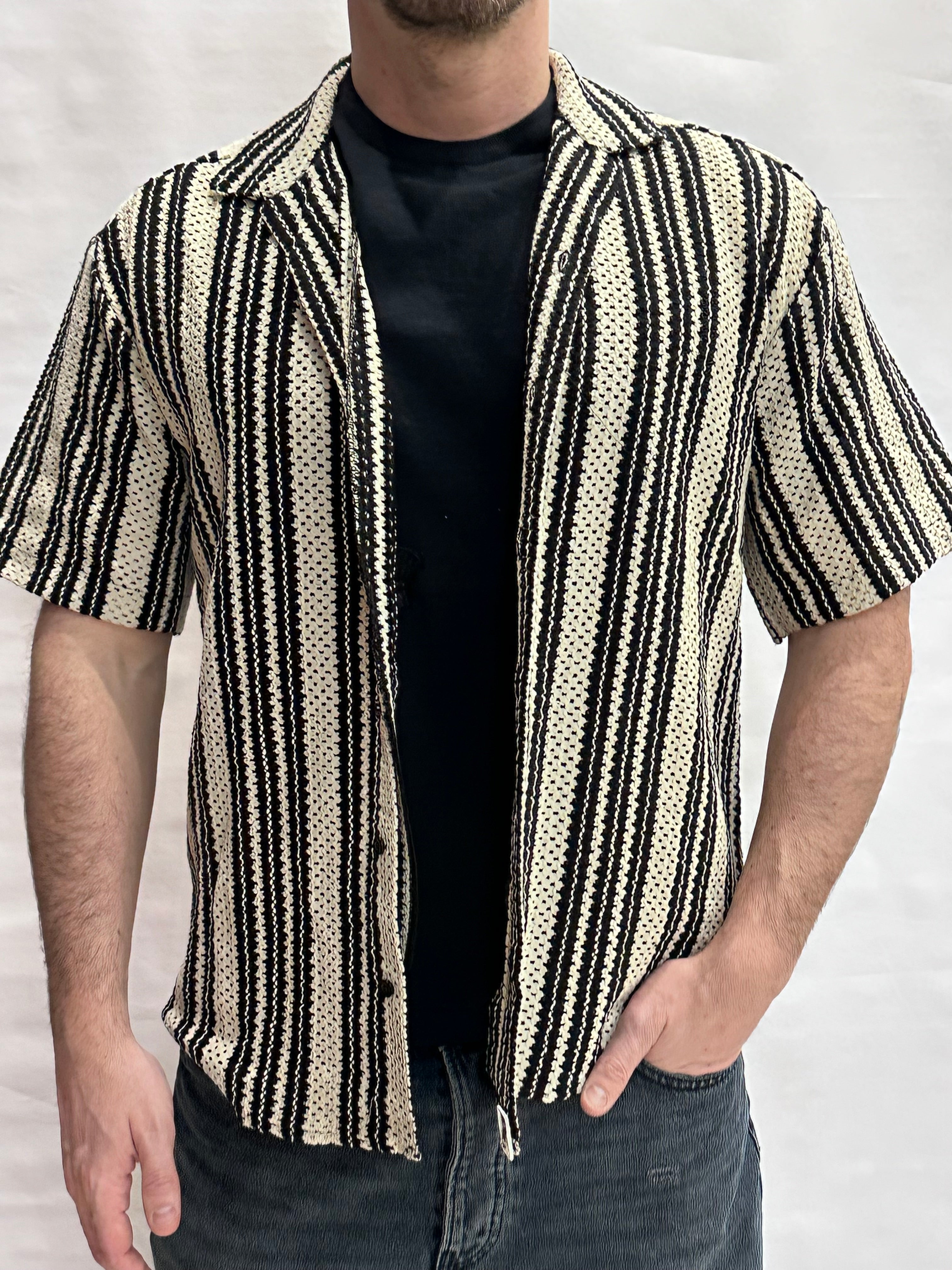 Camicia ONLY&SONS a maniche corte in trama a righe - Cod: ONSDANY