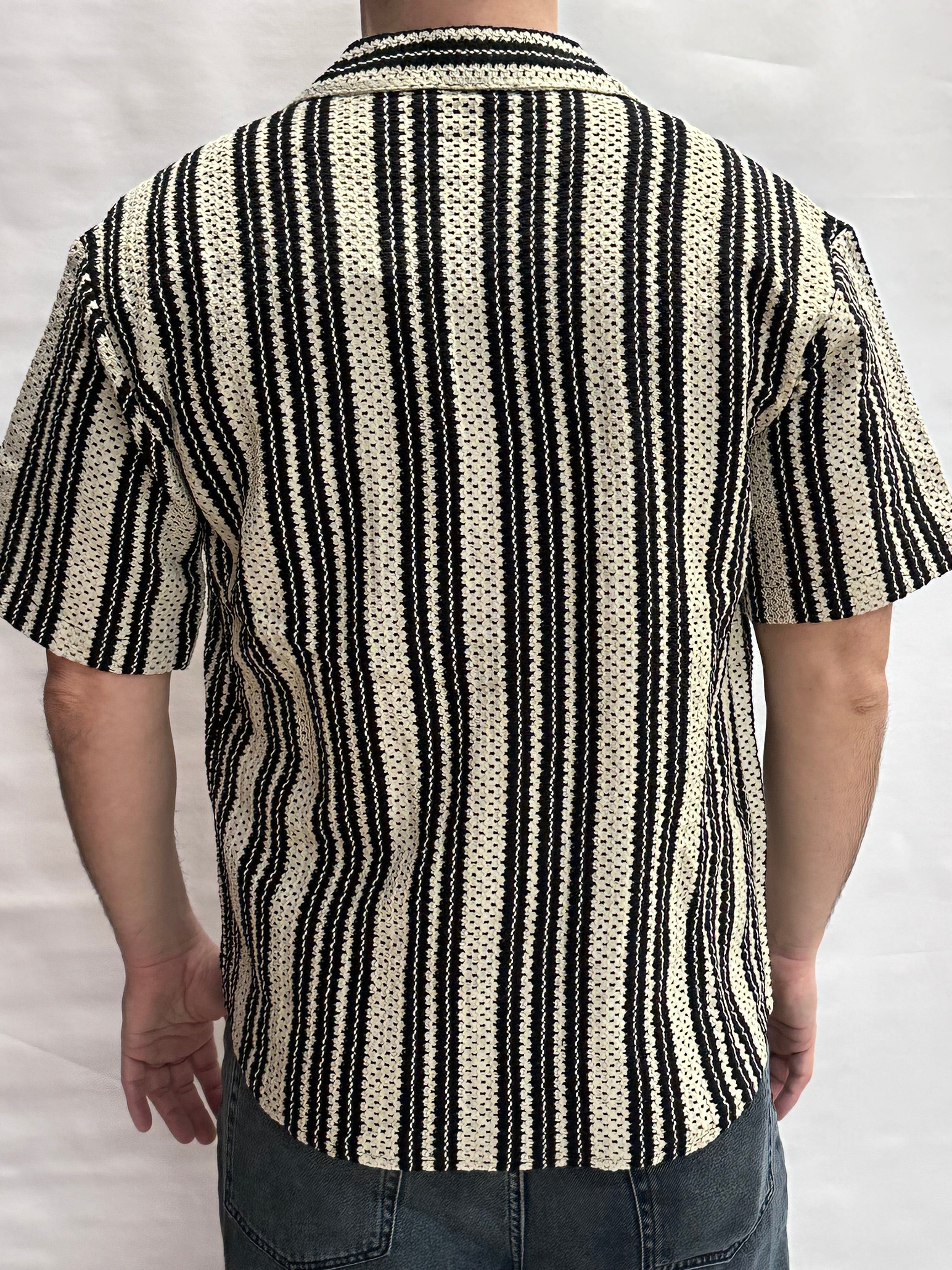 Camicia ONLY&SONS a maniche corte in trama a righe - Cod: ONSDANY