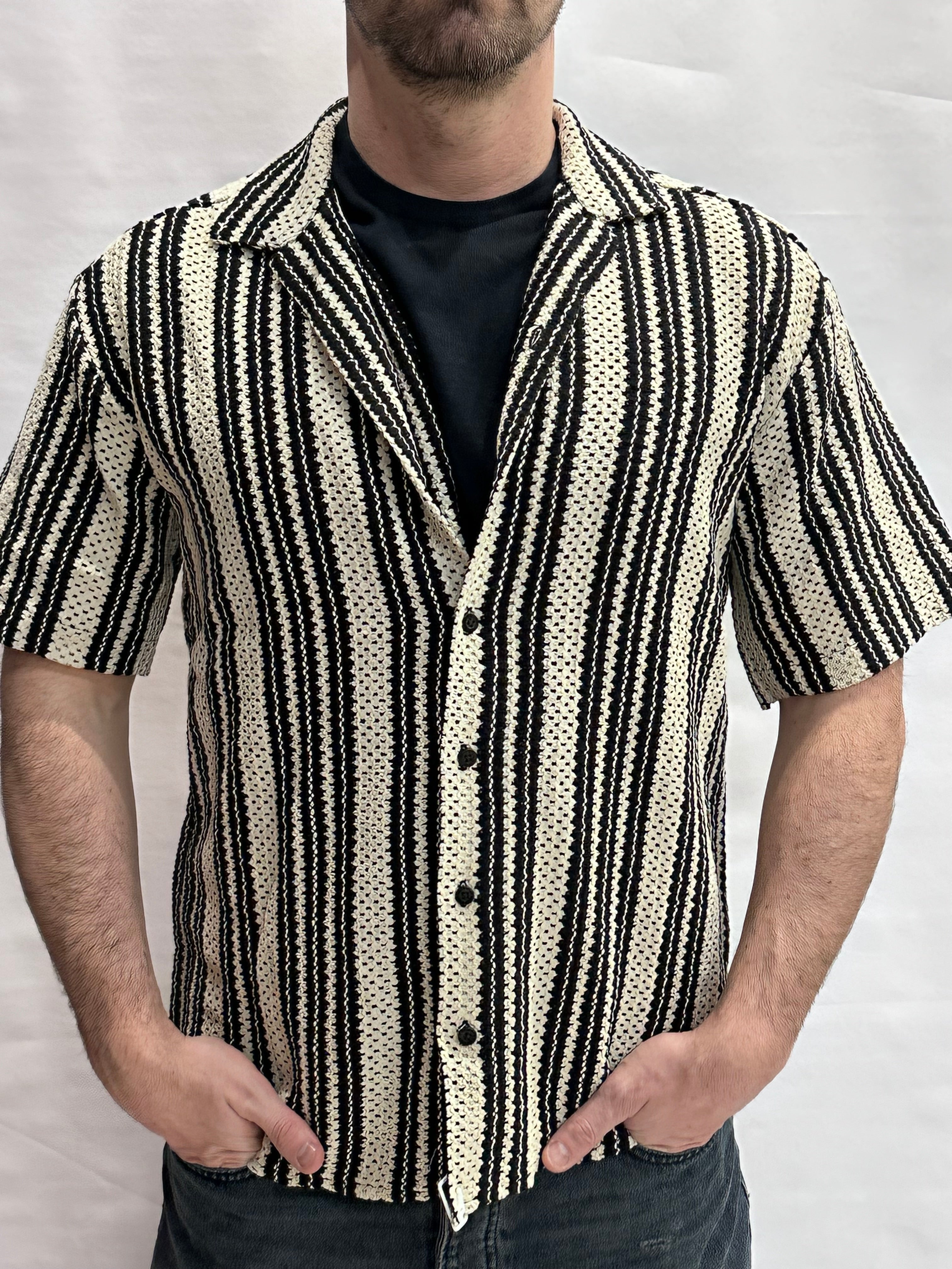 Camicia ONLY&SONS a maniche corte in trama a righe - Cod: ONSDANY