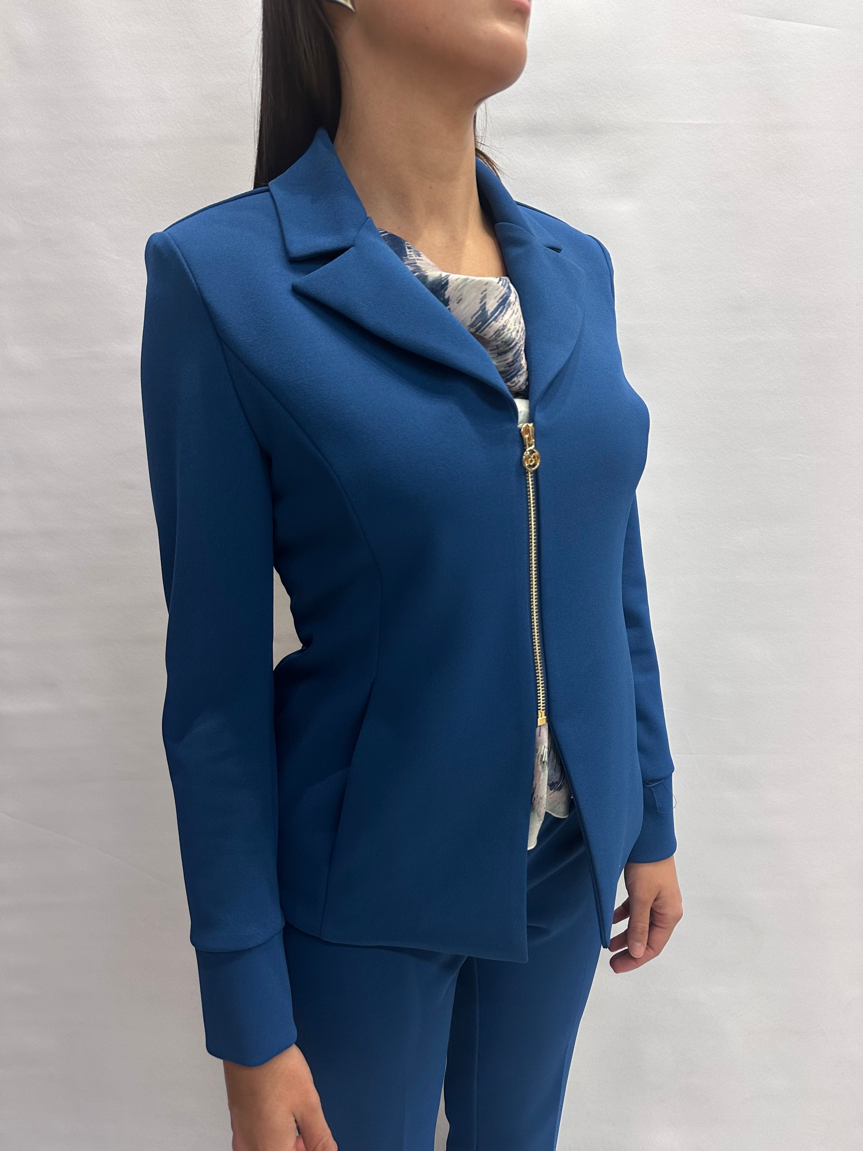 Giacca RINASCIMENTO in crêpe doppiopetto disponibile con 3 pantaloni in coordinato - COD: CFC0129369003