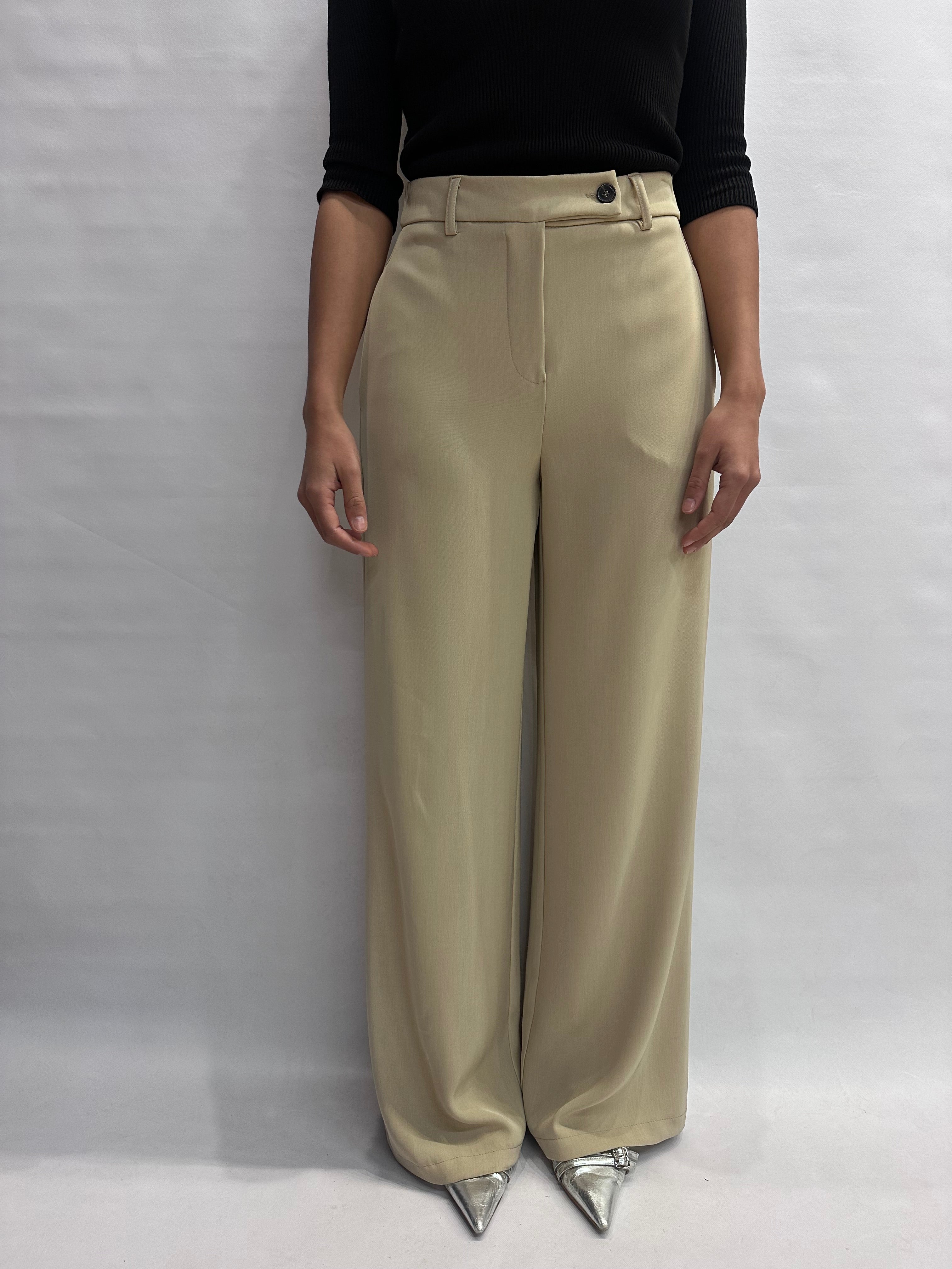 Pantalone TENSIONE IN in tessuto fluido a palazzo disponibile anche con giacca in coordinato - COD: 26P4174
