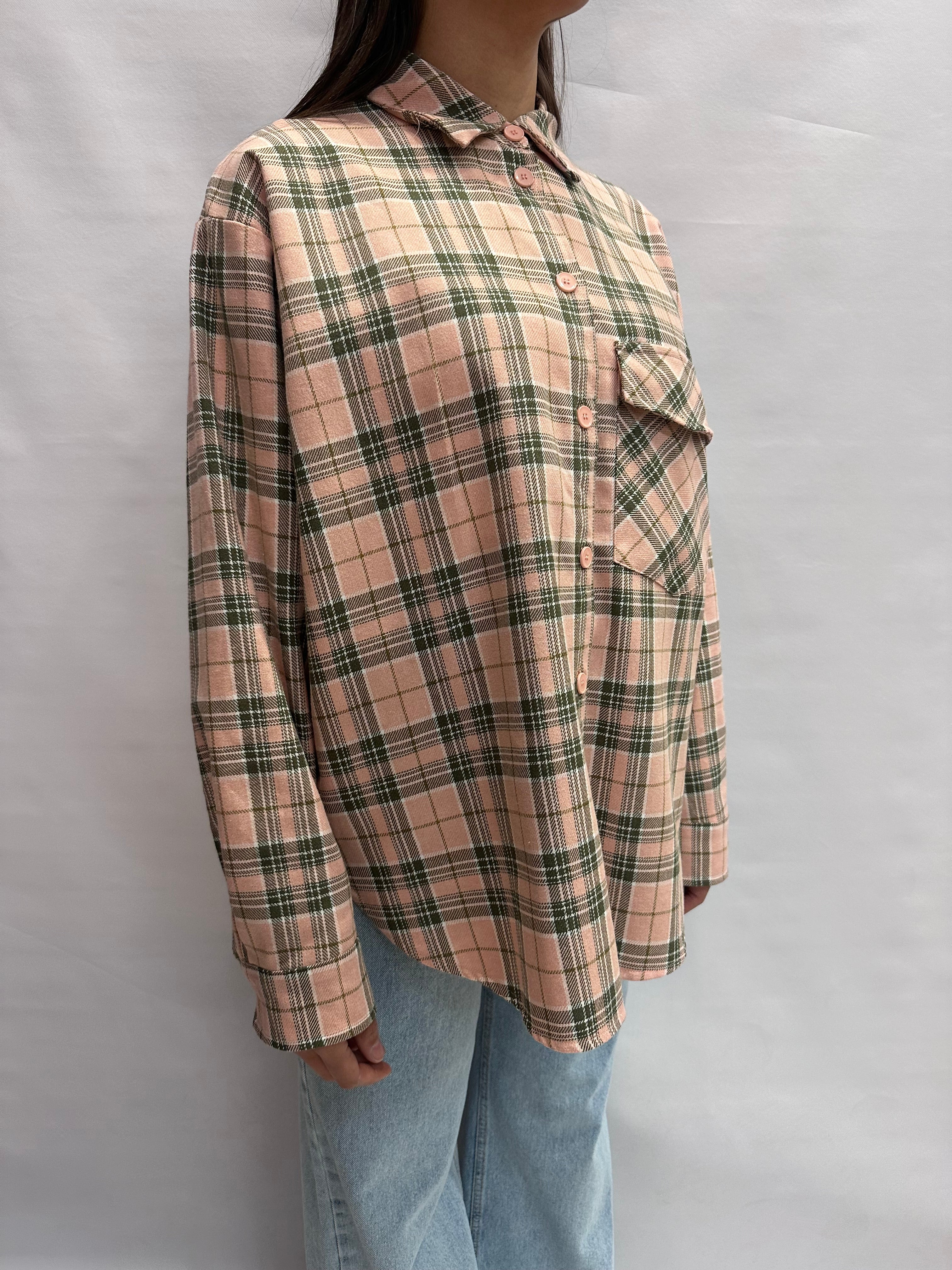 Camicia TENSIONE IN "over" con trama scozzese - Cod: S26C705