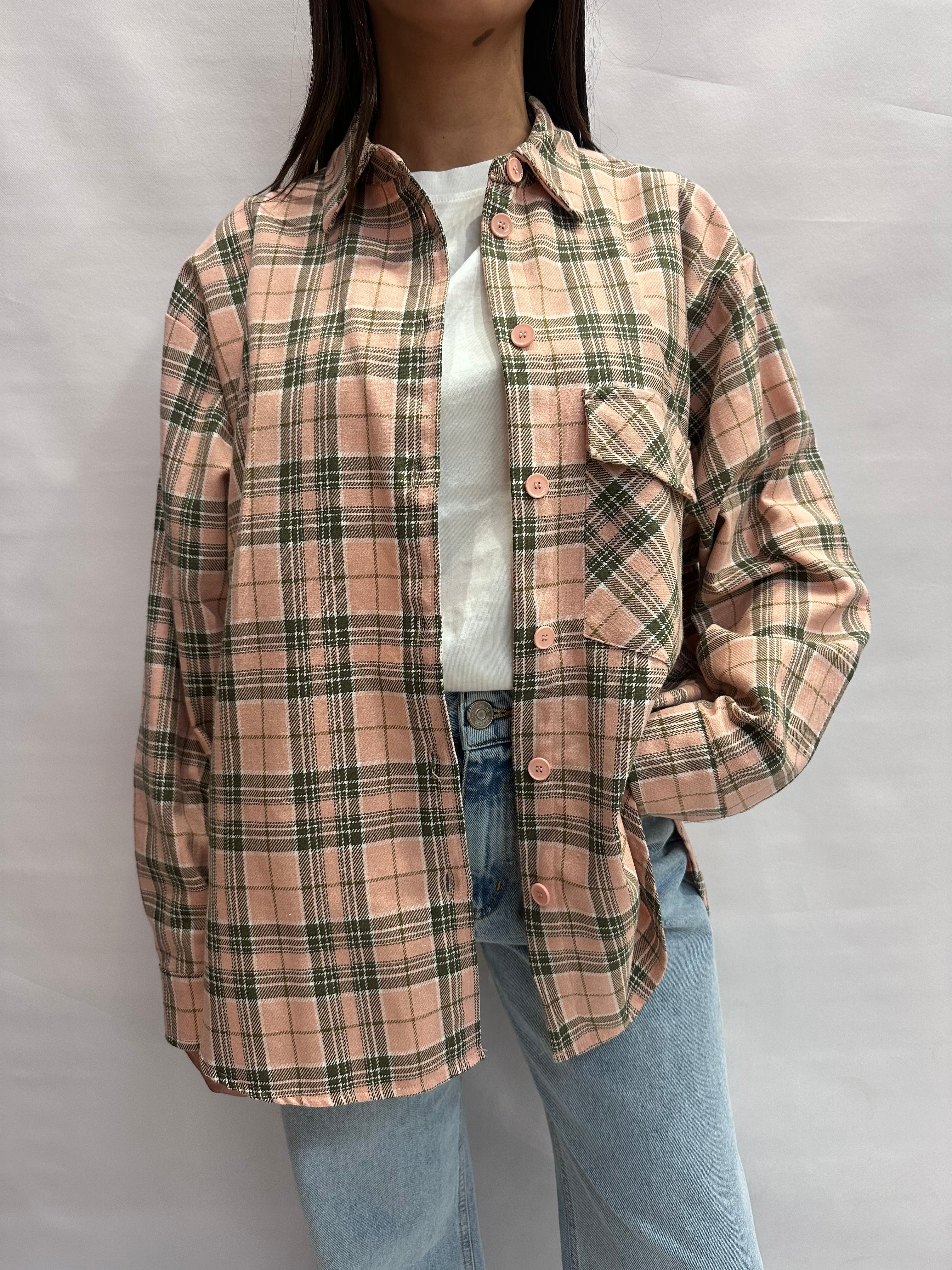 Camicia TENSIONE IN "over" con trama scozzese - Cod: S26C705