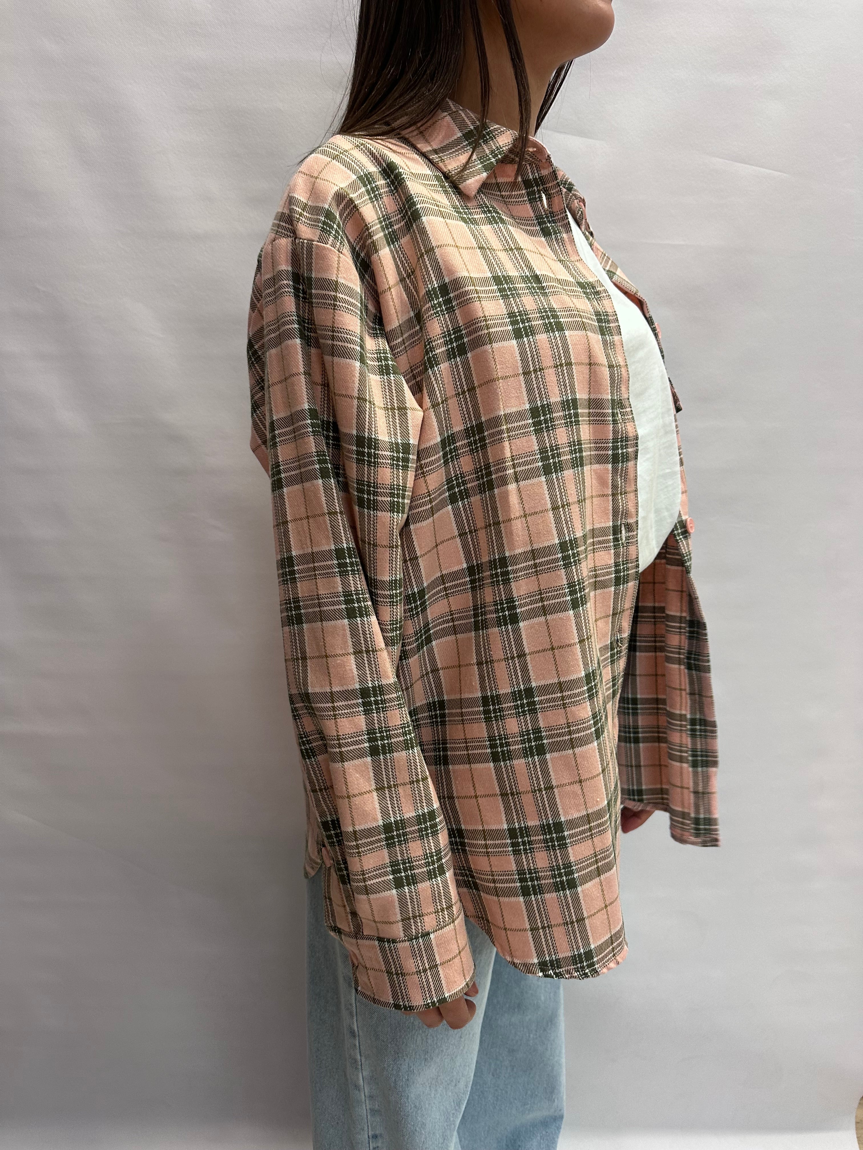 Camicia TENSIONE IN "over" con trama scozzese - Cod: S26C705