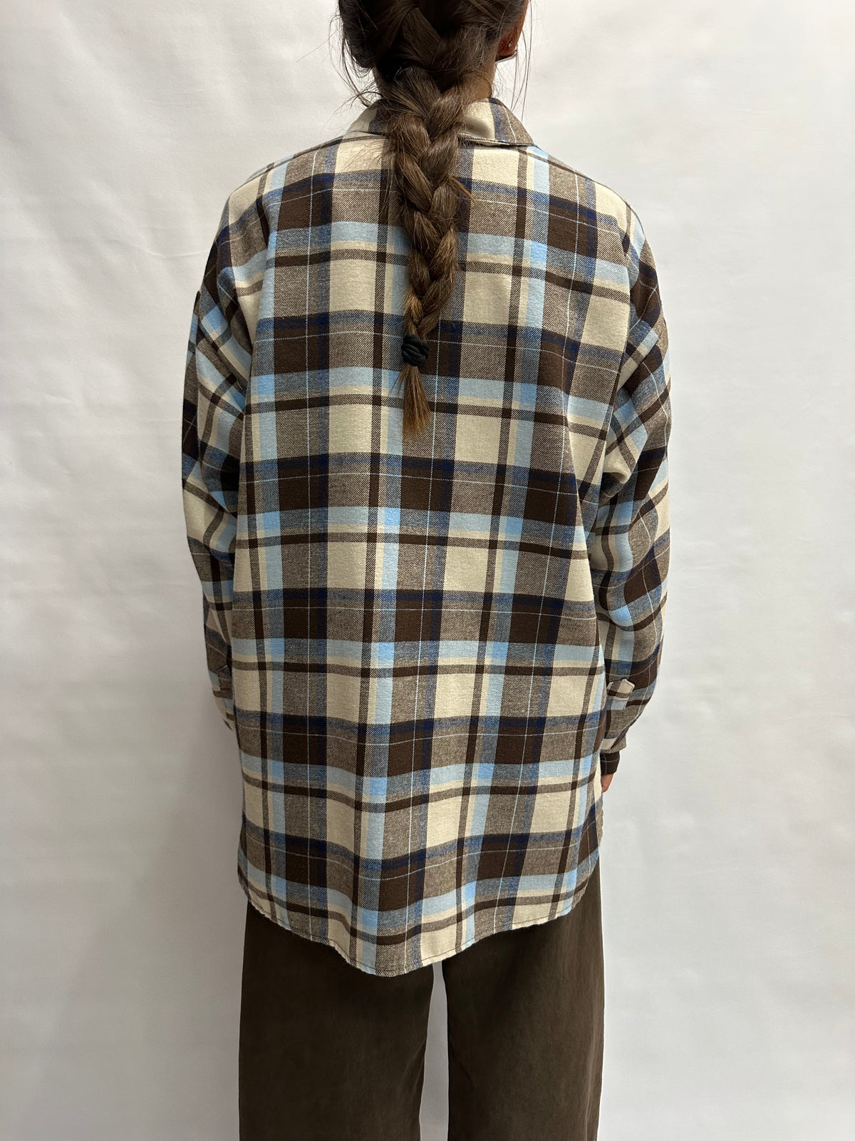 Camicia TENSIONE IN morbida con trama scozzese e taschino frontale ricamato - Cod: W26C400