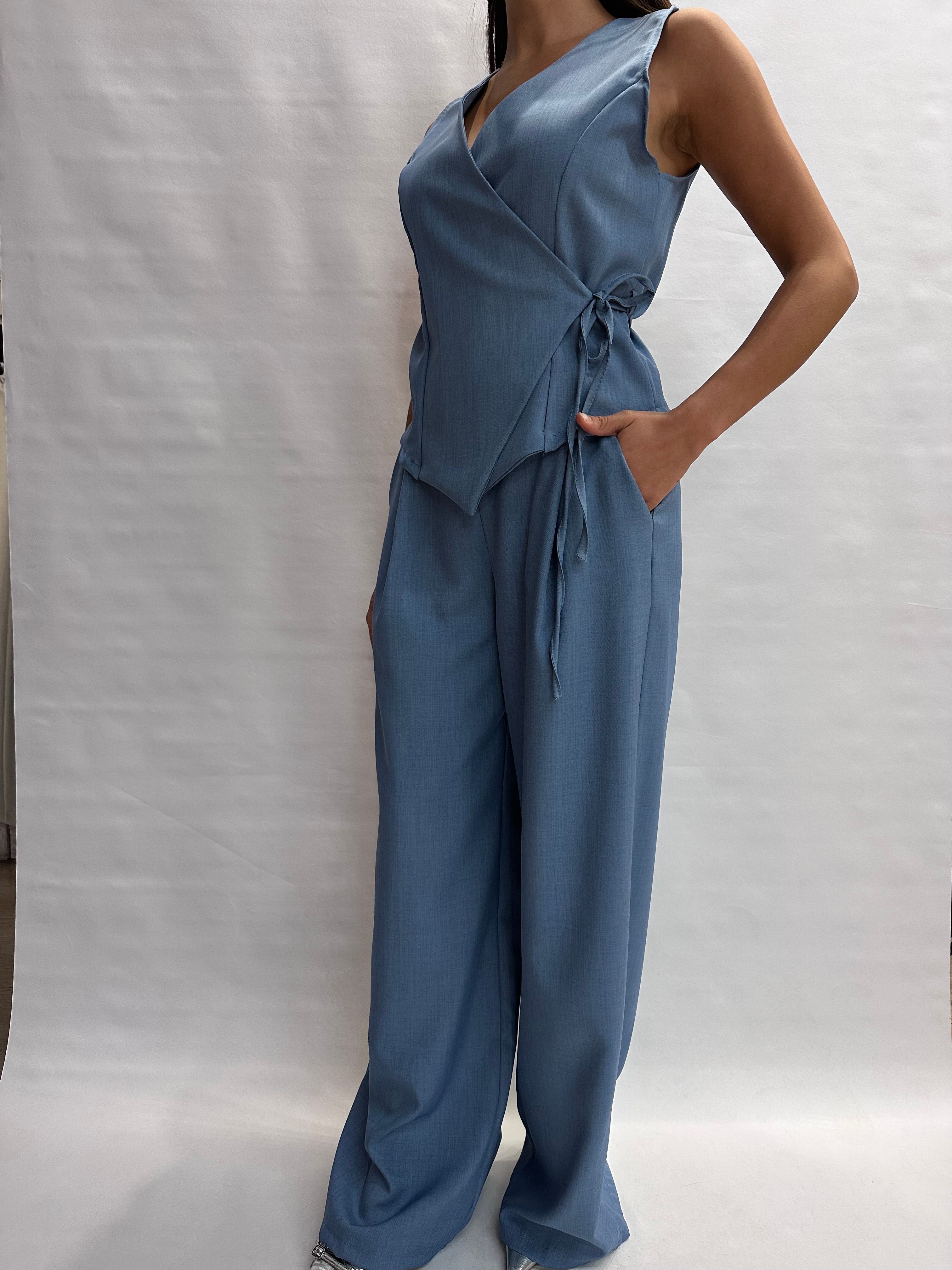 Coordinato NO BRAND composto da pantalone e gilet , COD: U13132 E U13133