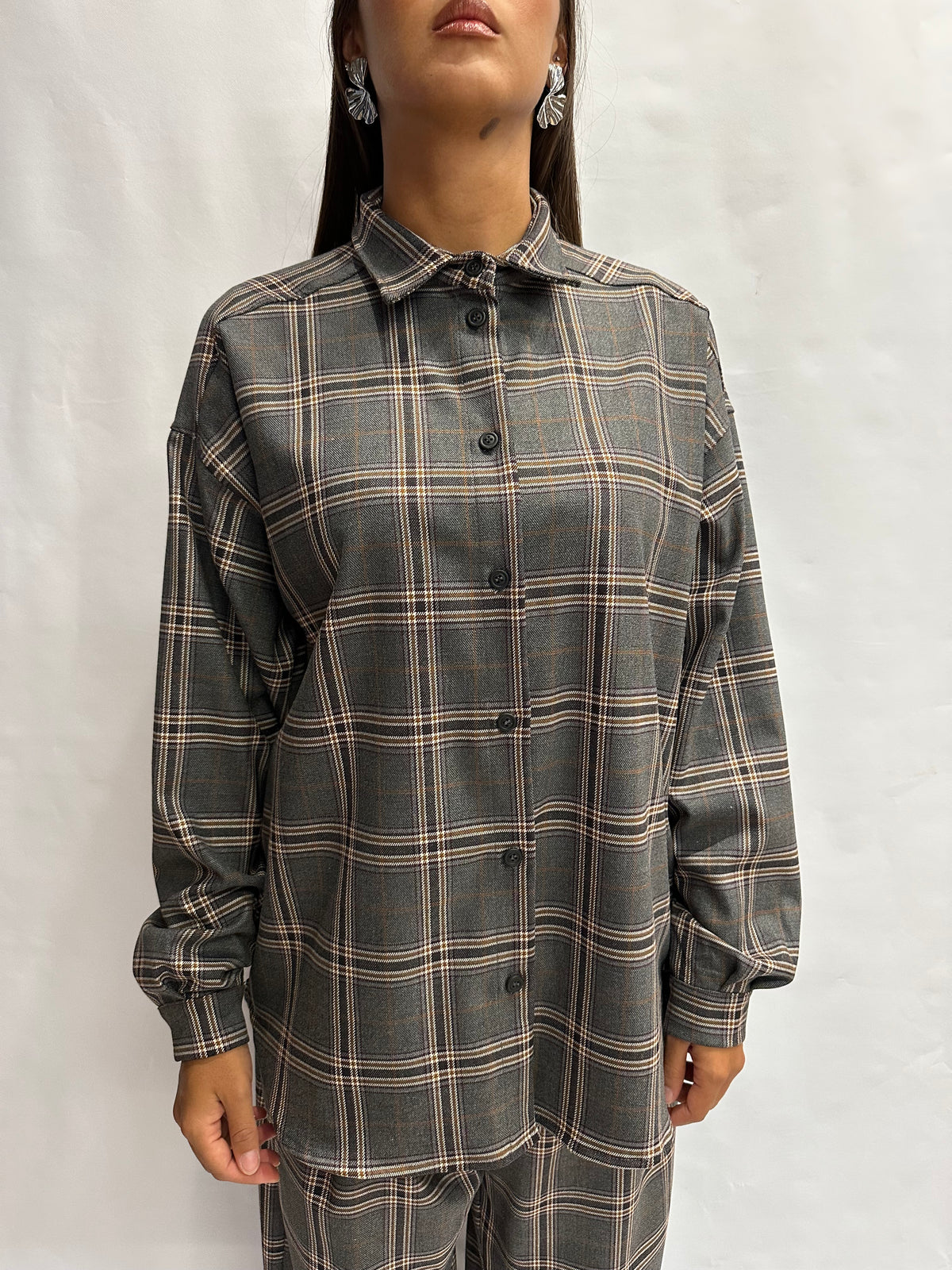 Camicia TENSIONE IN trama scozzese disponibile anche con pantalone in coordinato - COD: 40420