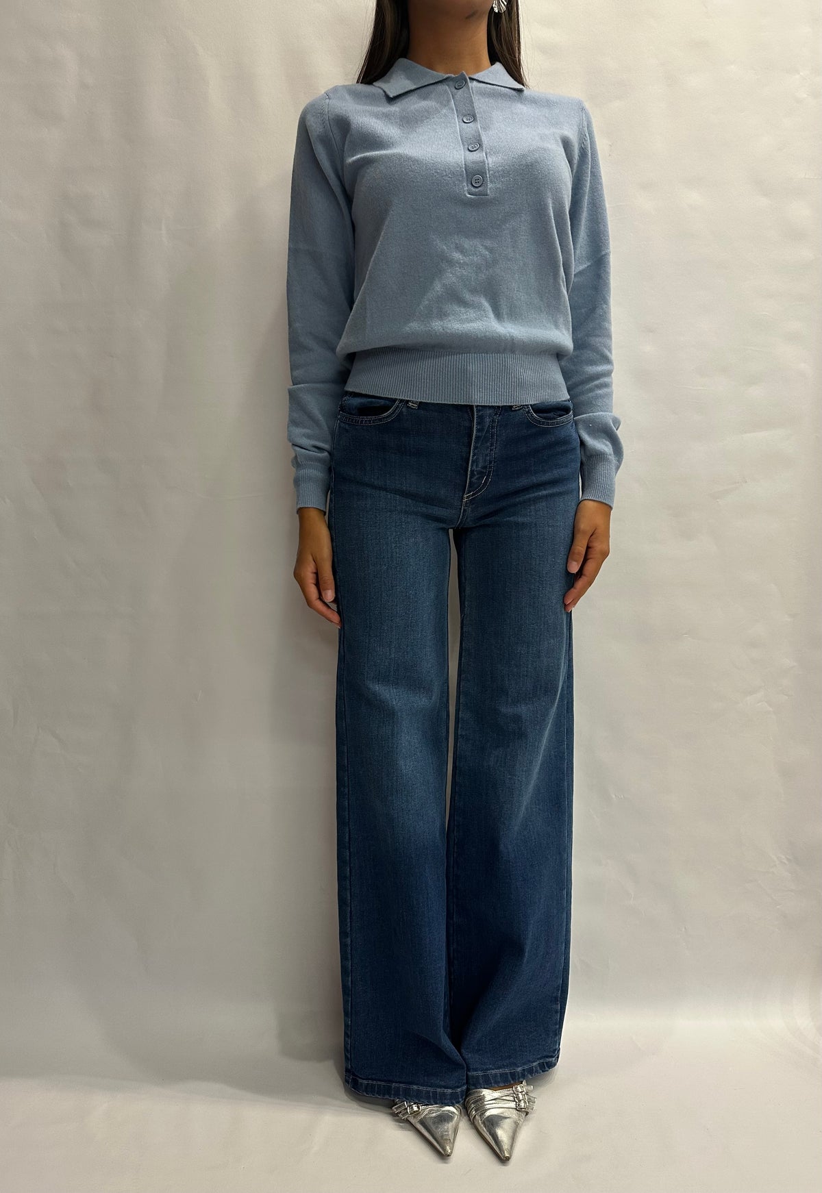 Jeans RINASCIMENTO a palazzo  COD: CFC0127396003