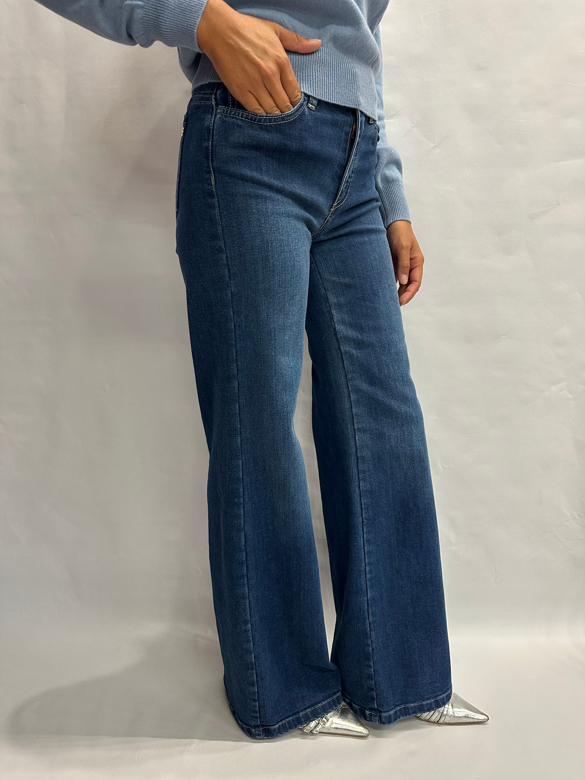 Jeans RINASCIMENTO a palazzo  COD: CFC0127396003