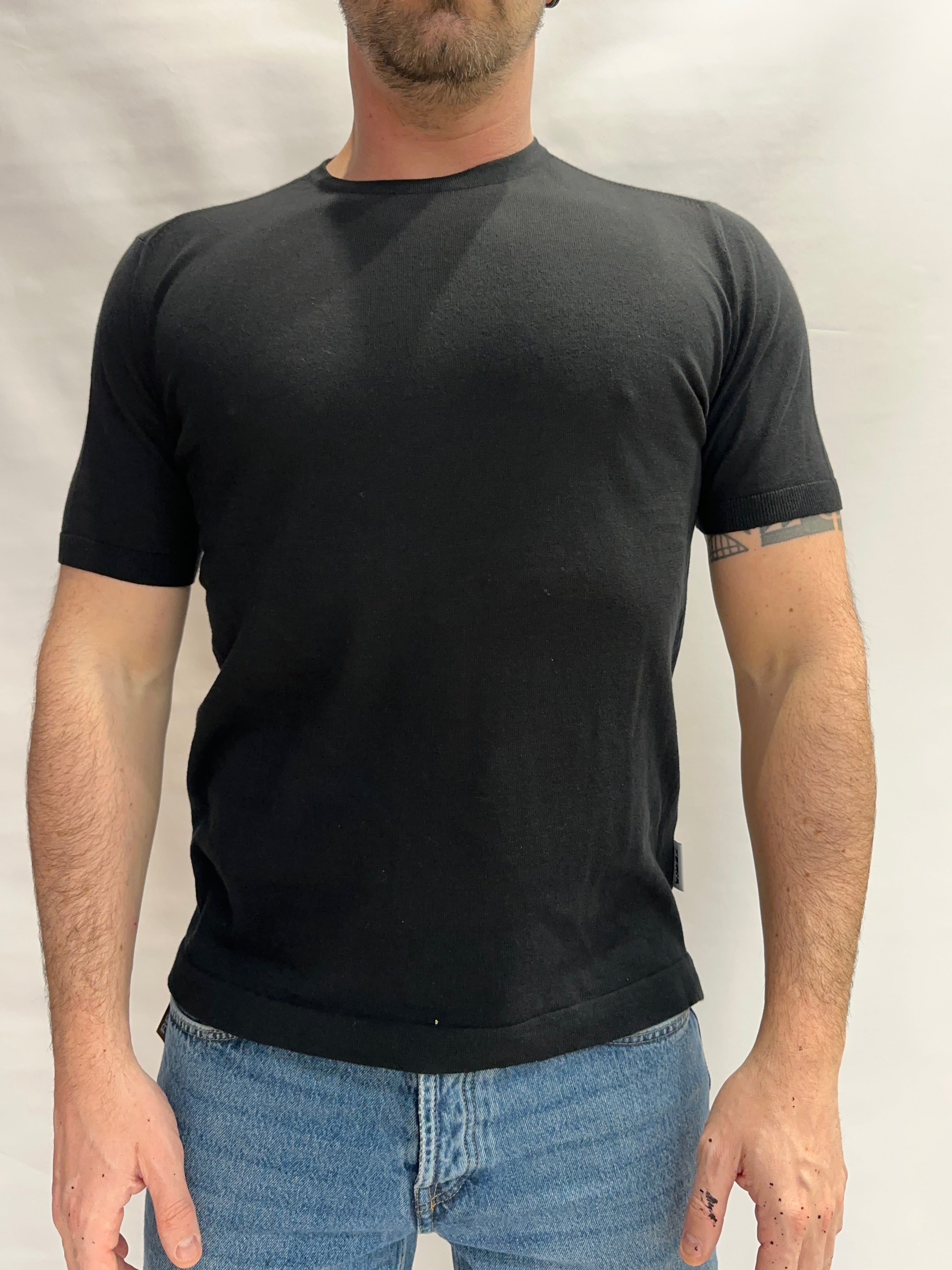 T Shirt in maglia BERNA in Cotone leggerissimo, manica corta - Cod: 261046645