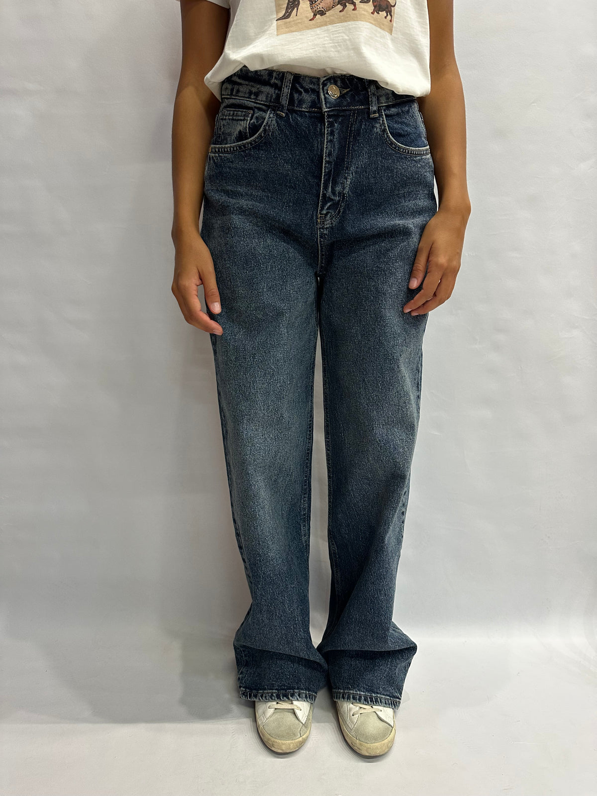 Jeans RINASCIMENTO sabbiato gamba morbida  - COD: CFC0130489003