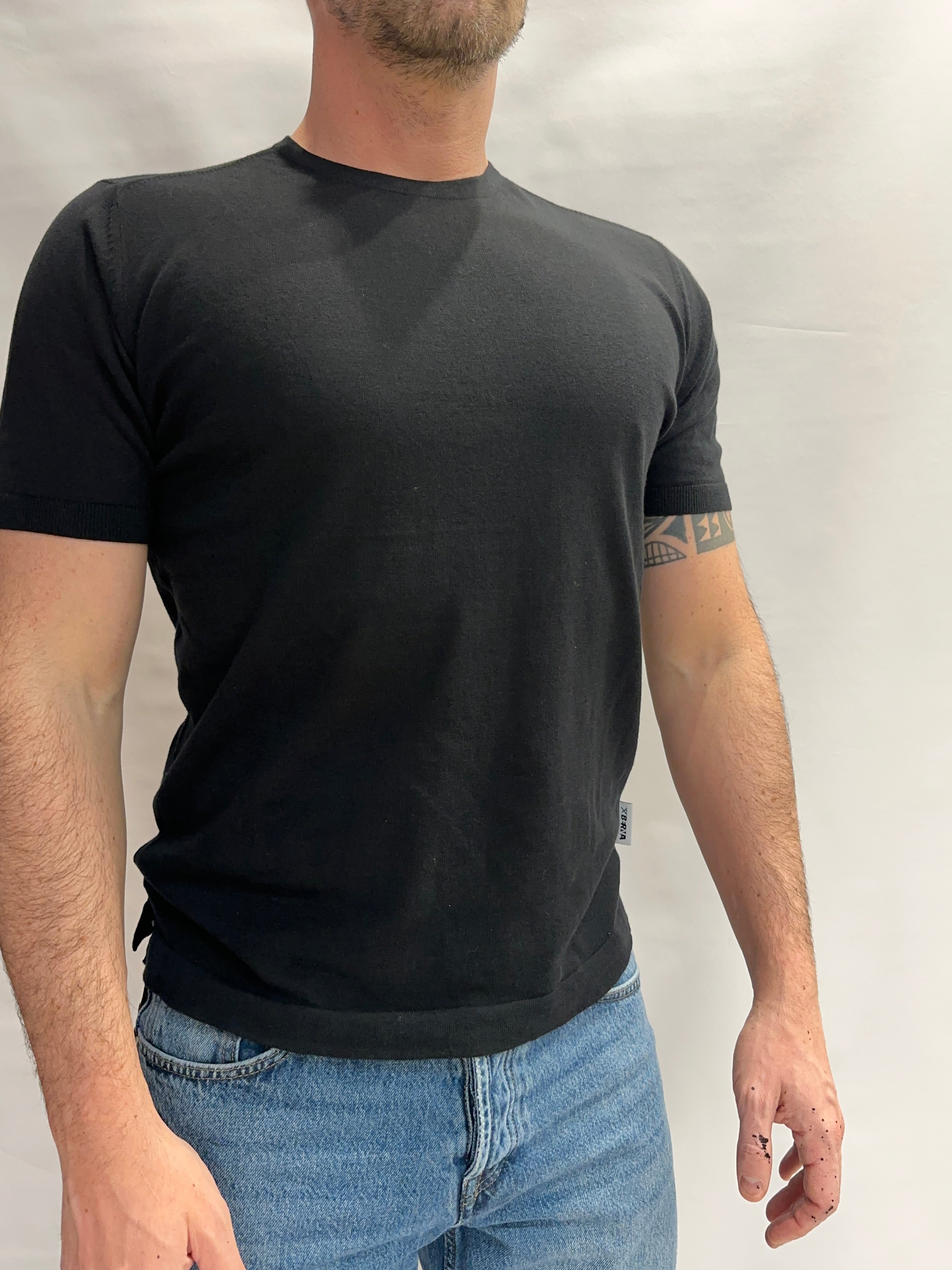 T Shirt in maglia BERNA in Cotone leggerissimo, manica corta - Cod: 261046645