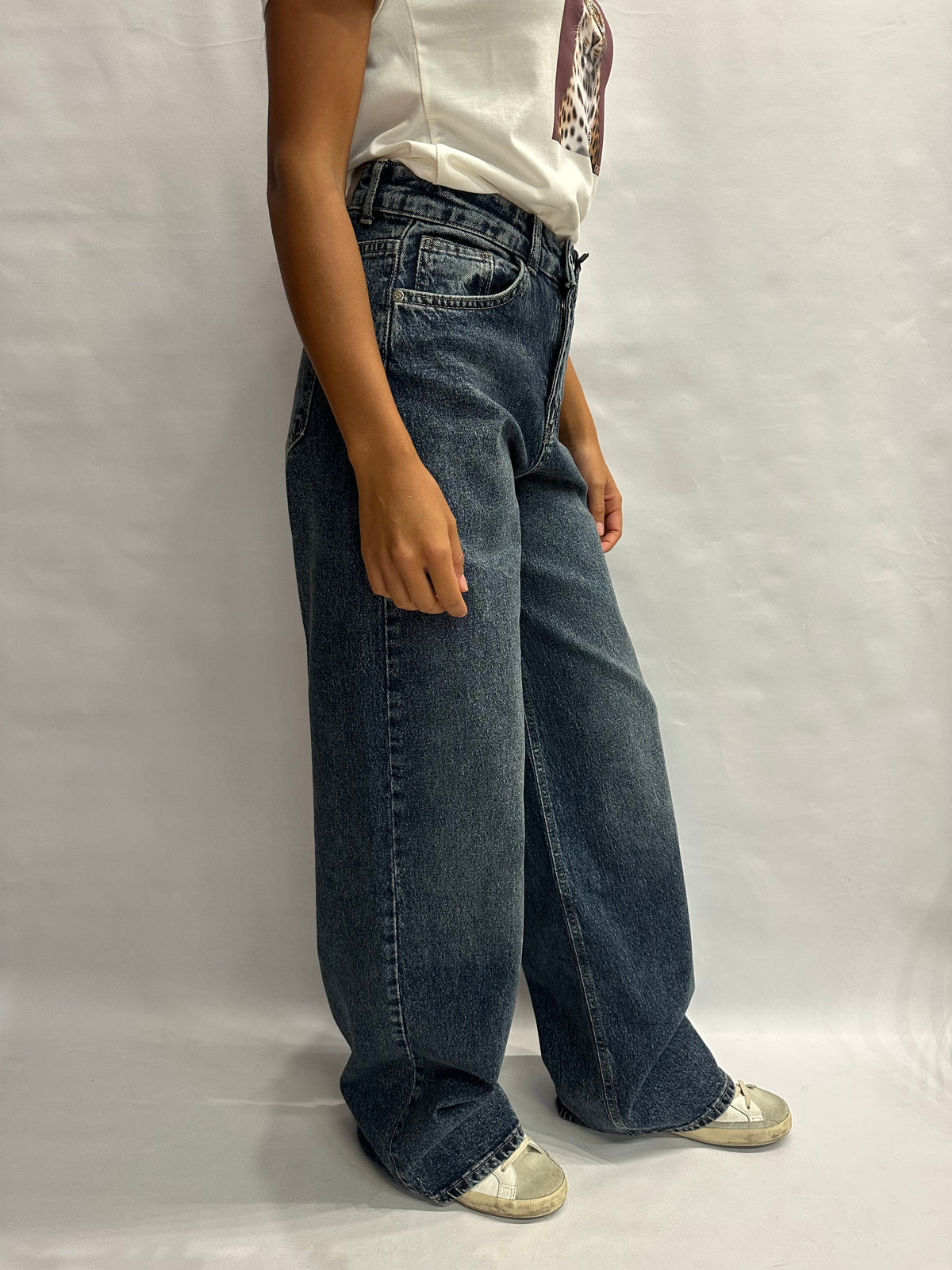 Jeans RINASCIMENTO sabbiato gamba morbida  - COD: CFC0130489003