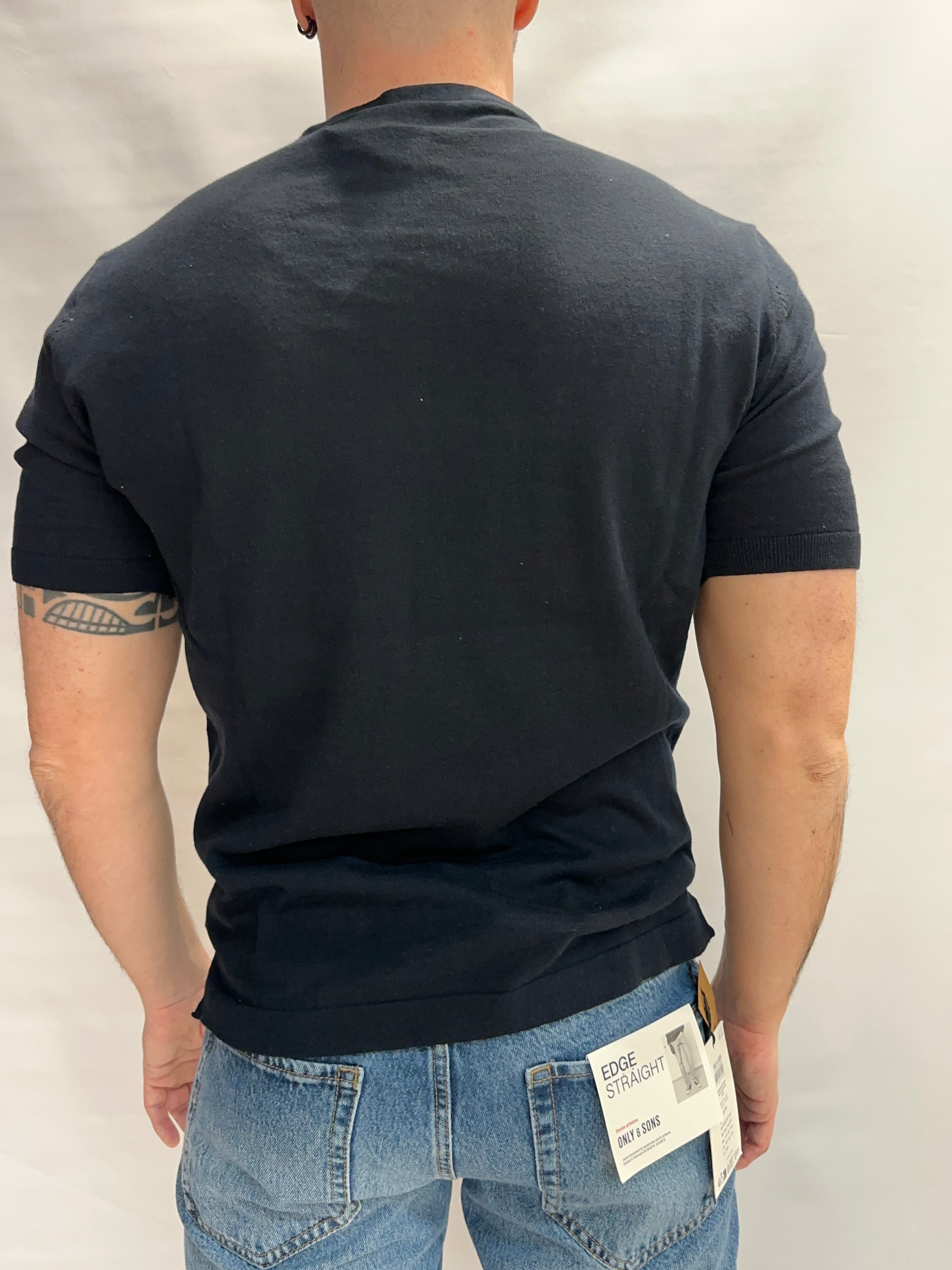 T Shirt in maglia BERNA in Cotone leggerissimo, manica corta - Cod: 26104678