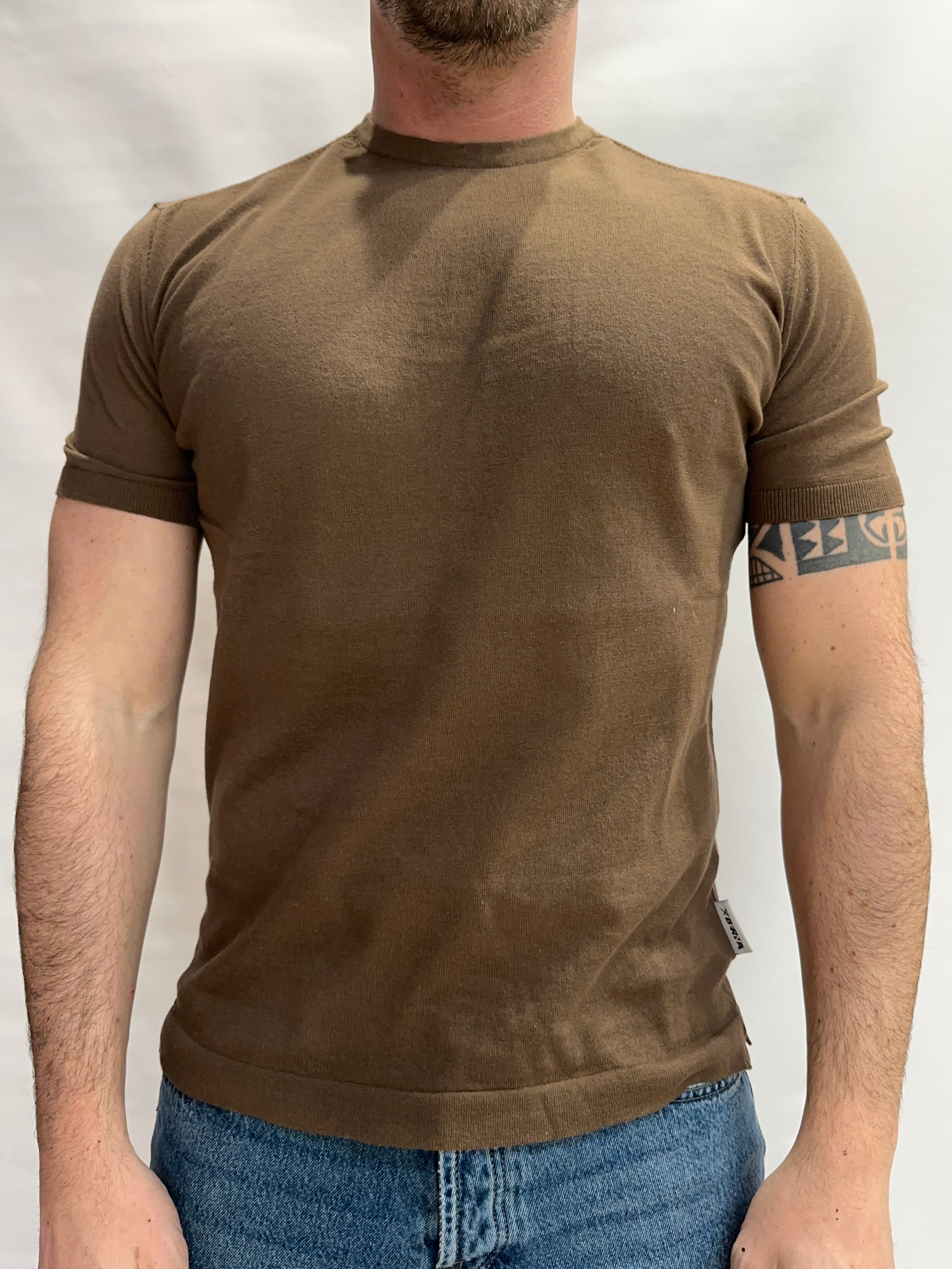 T Shirt in maglia BERNA in Cotone leggerissimo, manica corta - Cod: 261046696