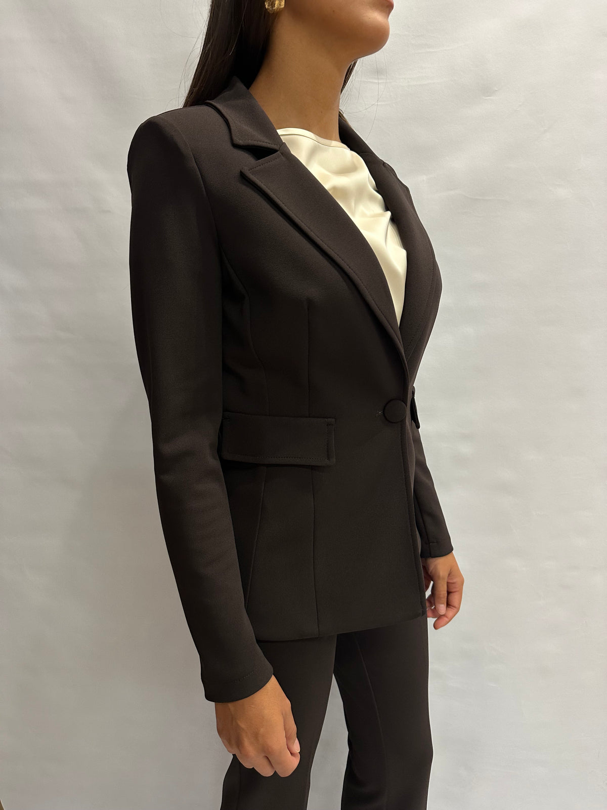 Coordinato RINASCIMENTO (MARRONE) in crêpe , COD: CFC0130163003 e CFC0130165003
