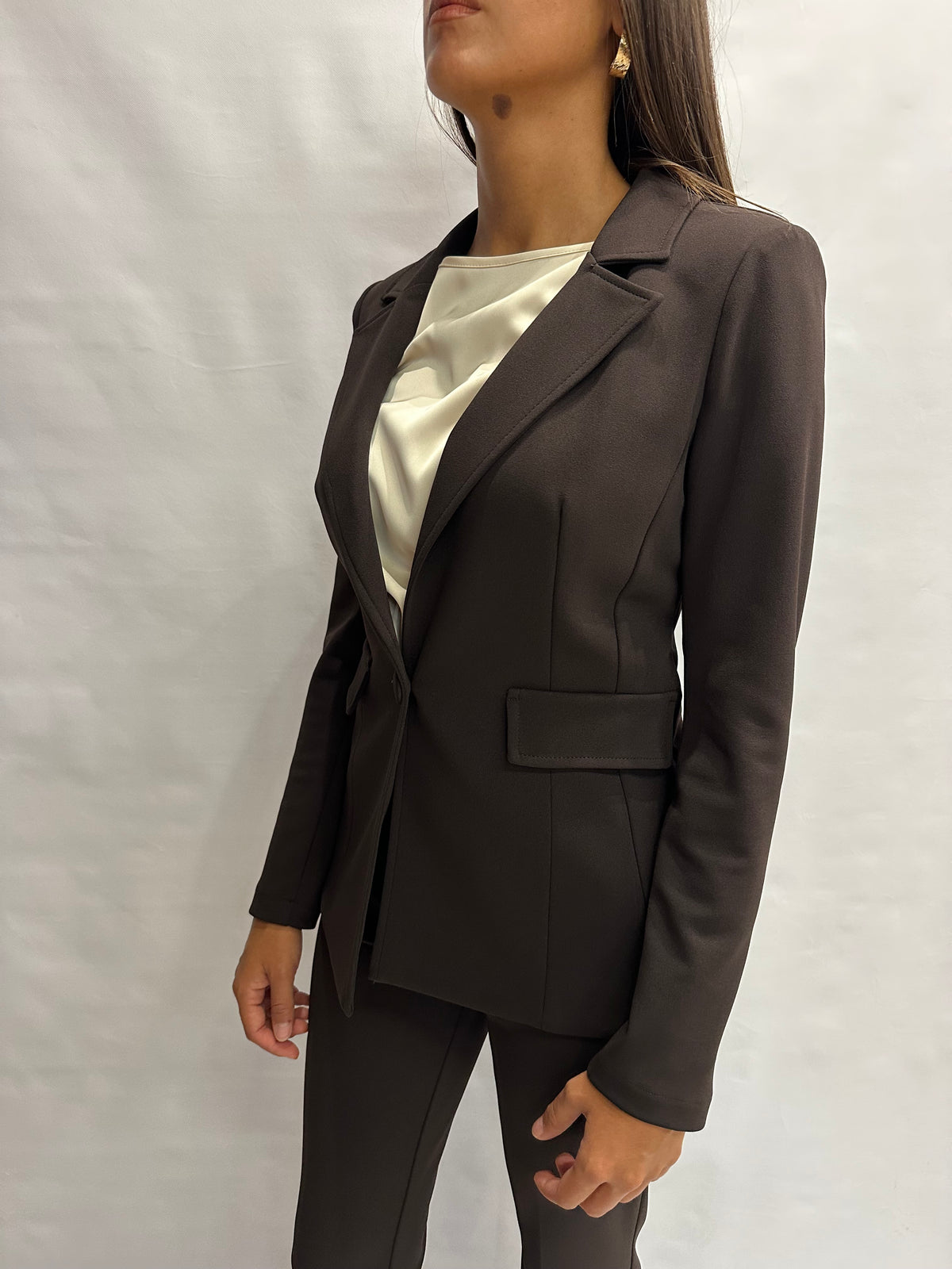 Coordinato RINASCIMENTO (MARRONE) in crêpe , COD: CFC0130163003 e CFC0130165003