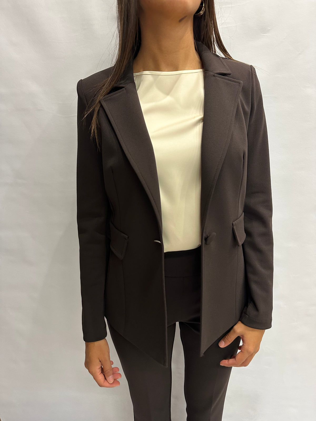 Coordinato RINASCIMENTO (MARRONE) in crêpe , COD: CFC0130163003 e CFC0130165003