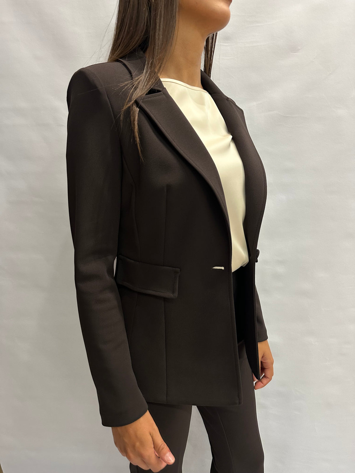 Coordinato RINASCIMENTO (MARRONE) in crêpe , COD: CFC0130163003 e CFC0130165003