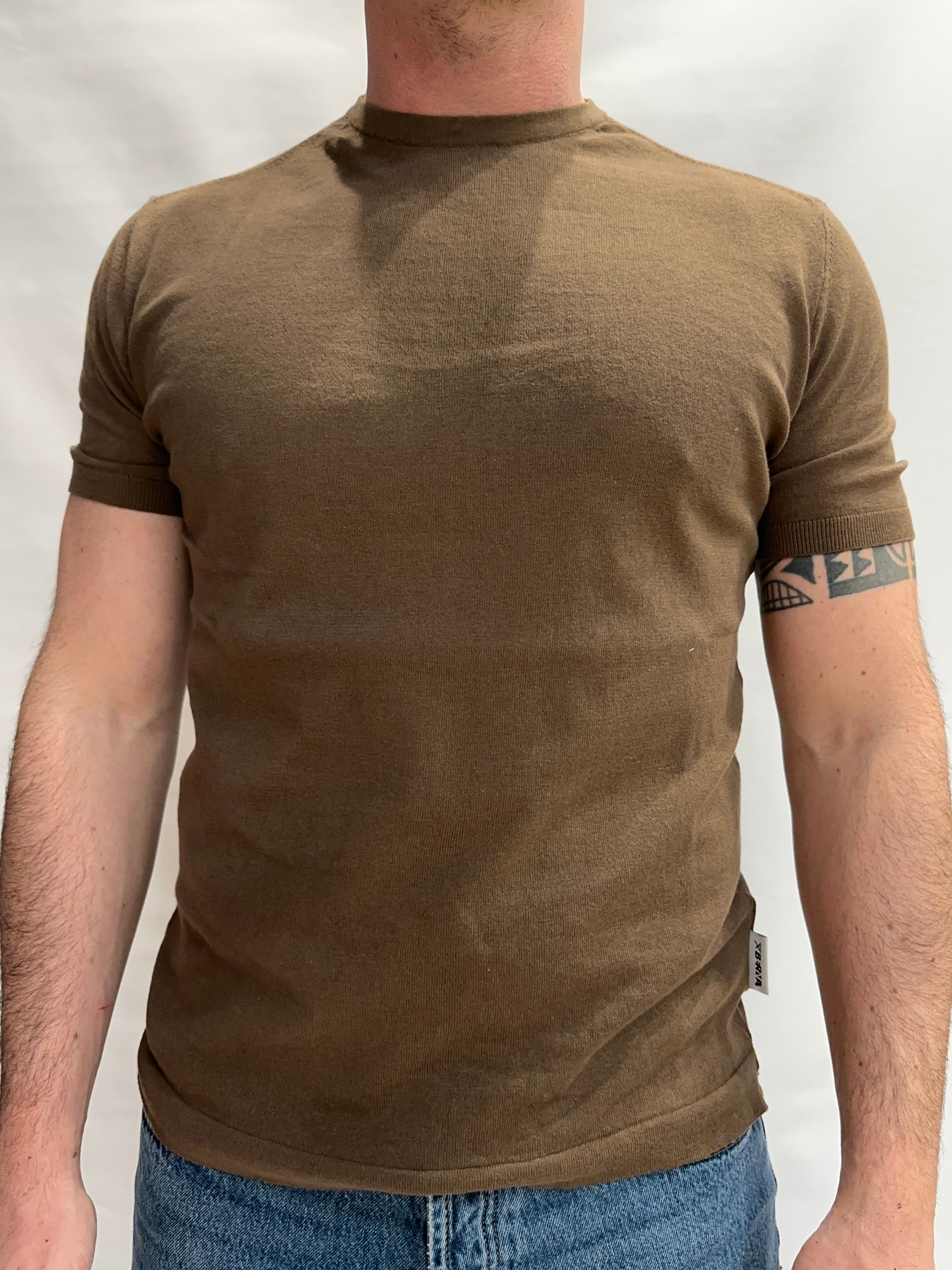 T Shirt in maglia BERNA in Cotone leggerissimo, manica corta - Cod: 261046696