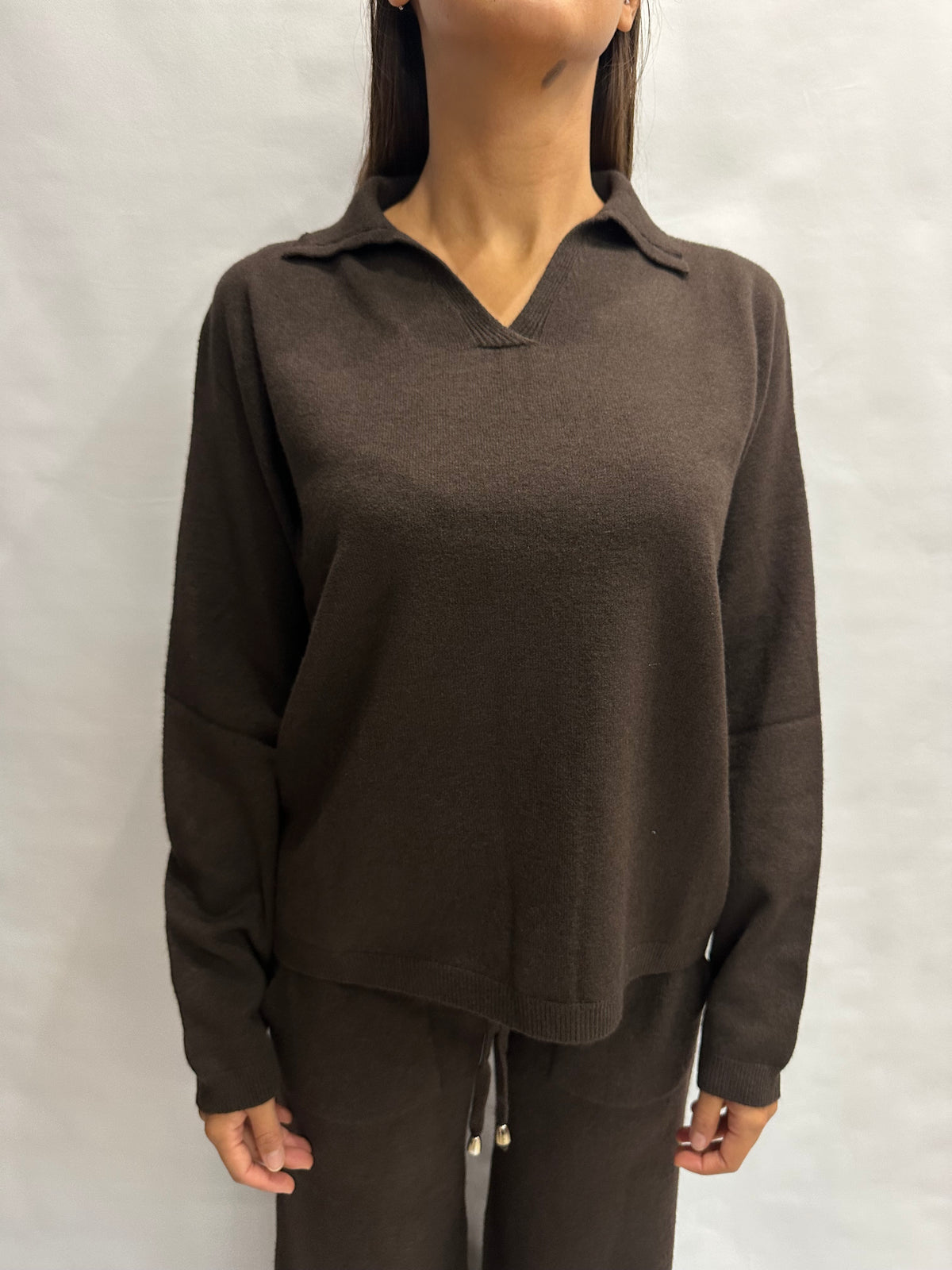 Coordinato BLUEJOINT in maglia composto da pantalone a zampa e polo , COD: 570145 E 520913