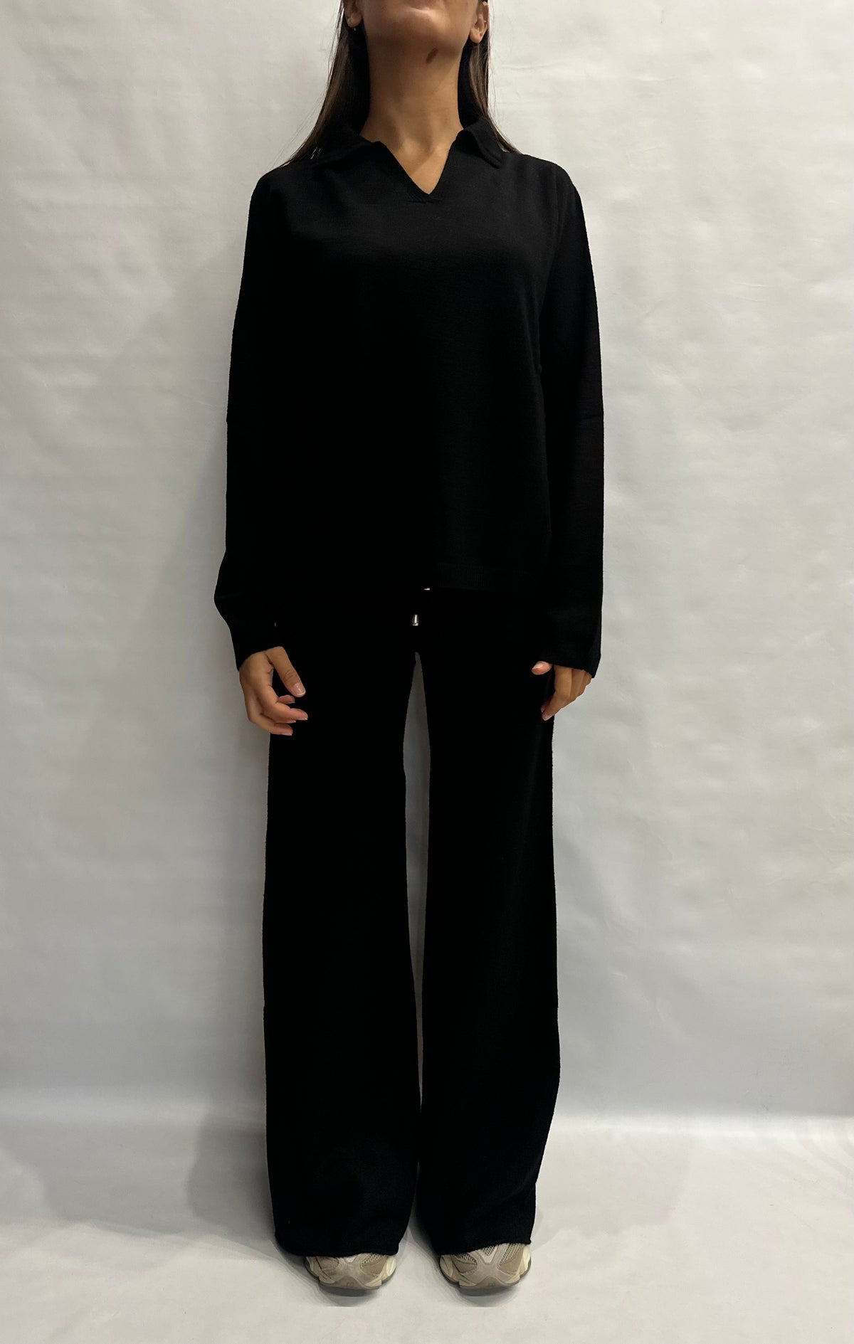 Coordinato BLUEJOINT in maglia composto da pantalone a zampa e polo , COD: 570145 E 520913
