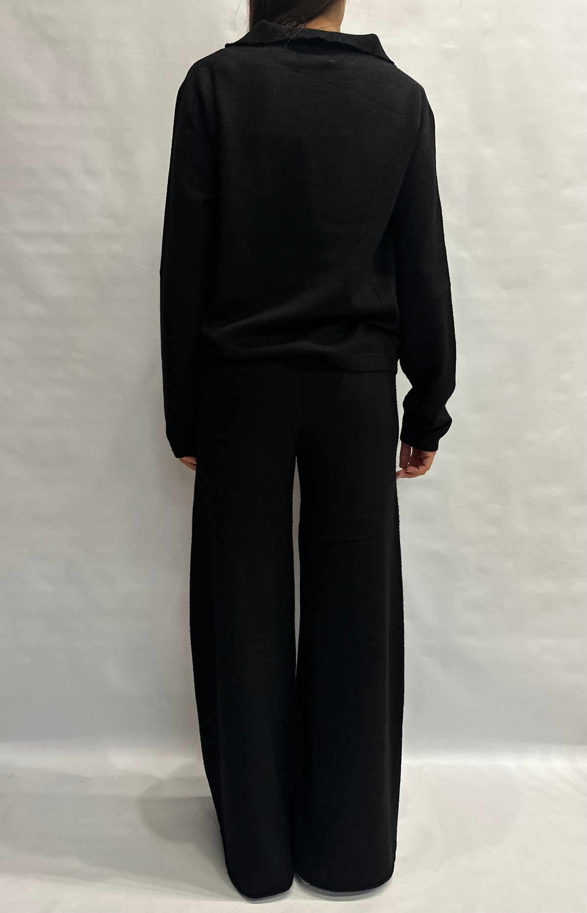 Coordinato BLUEJOINT in maglia composto da pantalone a palazzo e polo , COD: 370176 E 520913