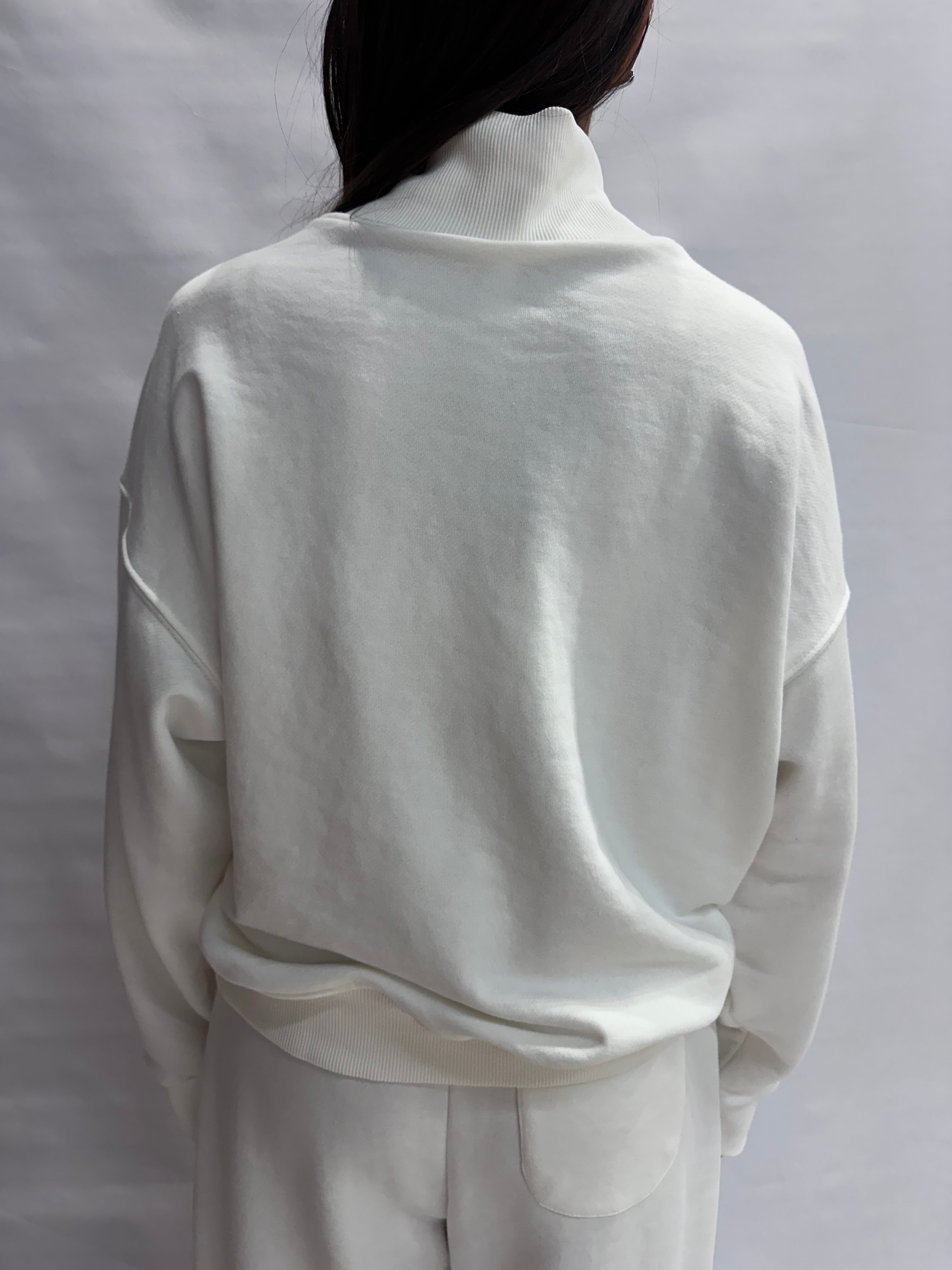 Felpa TENSIONE IN con zip parziale disponibile anche con pantalone in coordinato COD:  26M3693