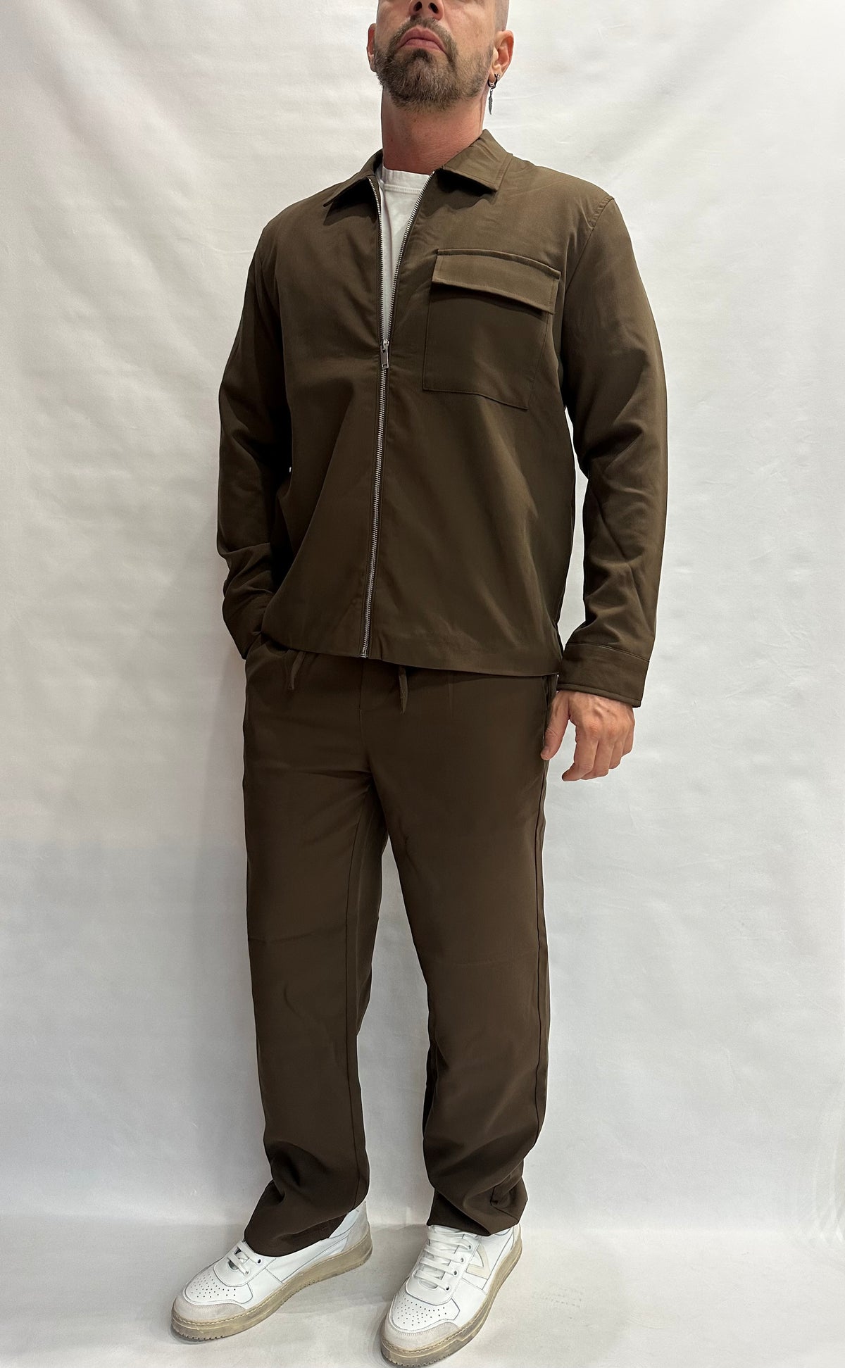 Sahariana ONLY&SONS con chiusura a cerniera disponibile anche con pantalone in coordinato - Cod: 22038673