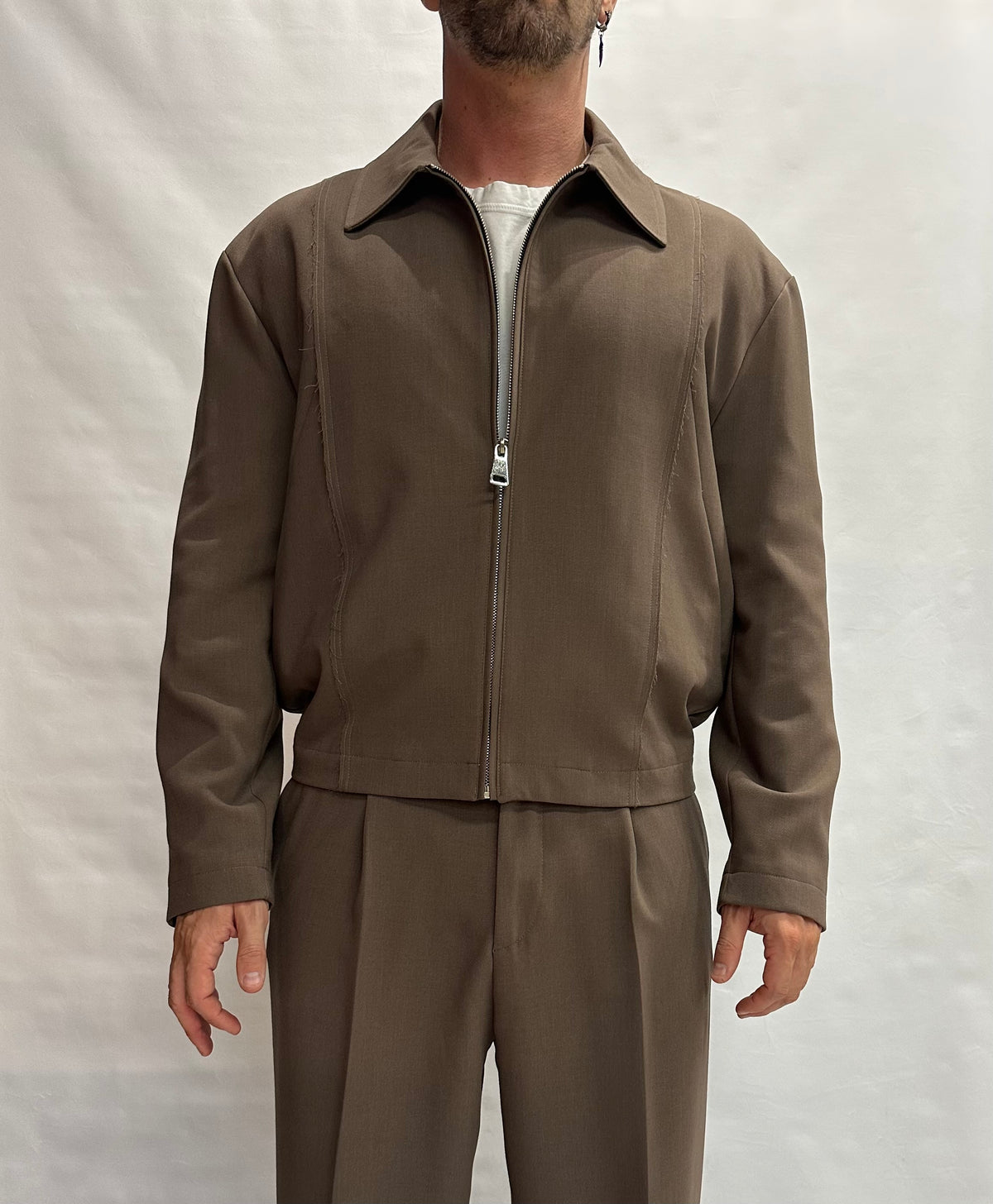 Sahariana IMPERIAL con chiusura a cerniera disponibile anche con pantalone in coordinato - Cod: V5441V5035