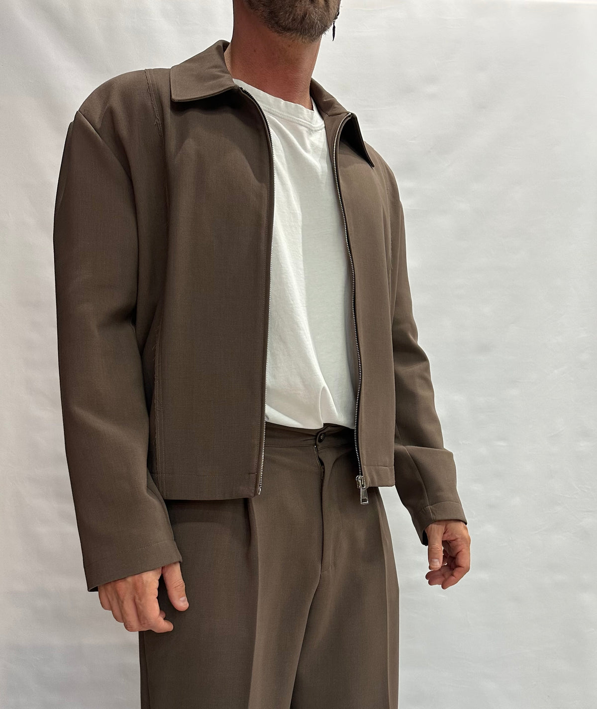 Sahariana IMPERIAL con chiusura a cerniera disponibile anche con pantalone in coordinato - Cod: V5441V5035