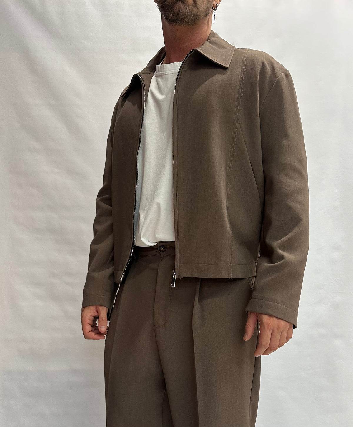 Sahariana IMPERIAL con chiusura a cerniera disponibile anche con pantalone in coordinato - Cod: V5441V5035