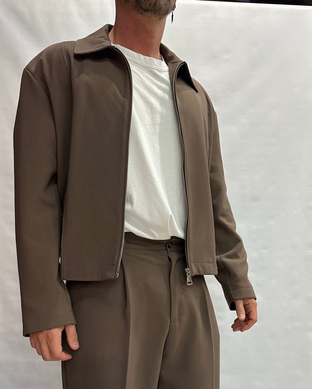 Sahariana IMPERIAL con chiusura a cerniera disponibile anche con pantalone in coordinato - Cod: V5441V5035