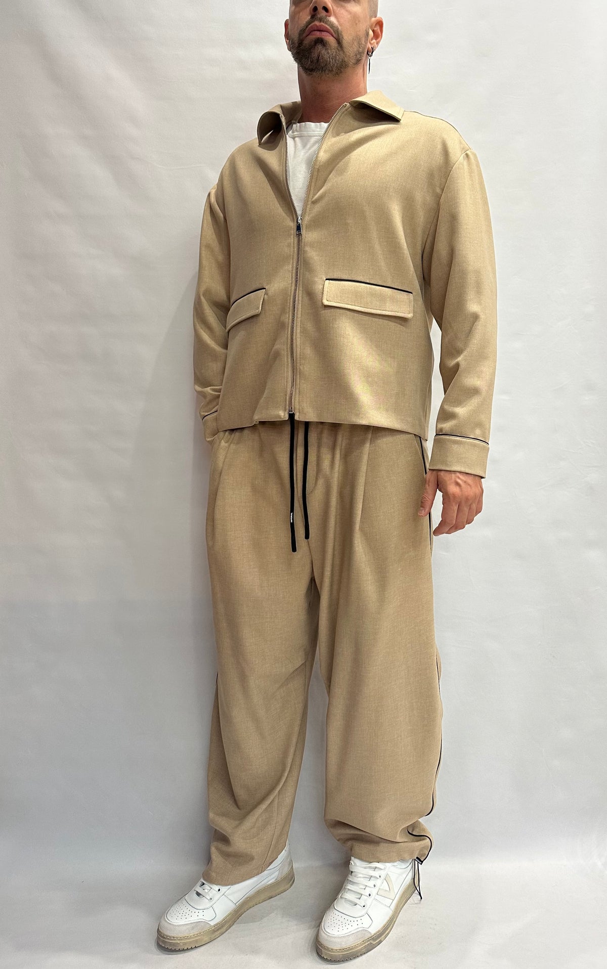 Sahariana IMPERIAL con chiusura a cerniera disponibile anche con pantalone in coordinato - Cod: VL50MCD
