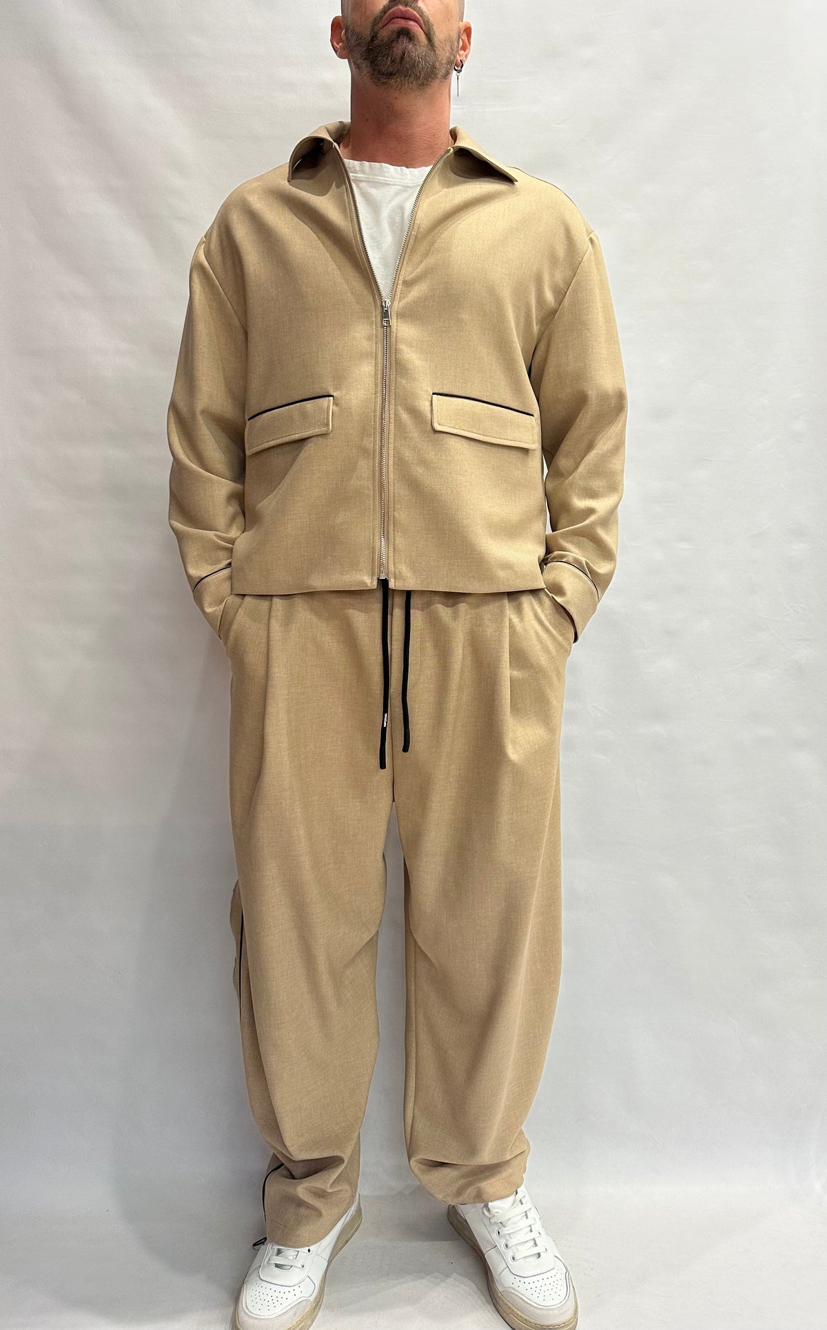 Sahariana IMPERIAL con chiusura a cerniera disponibile anche con pantalone in coordinato - Cod: VL50MCD