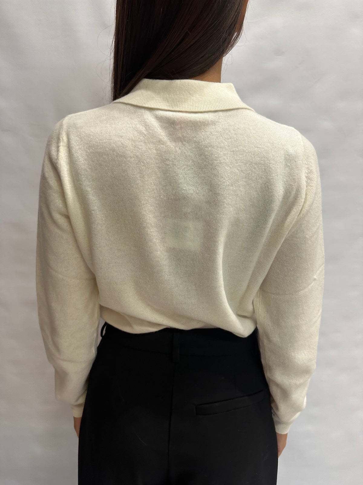 Polo TENSIONE IN 100% Lana a manica lunga - COD: WL1028