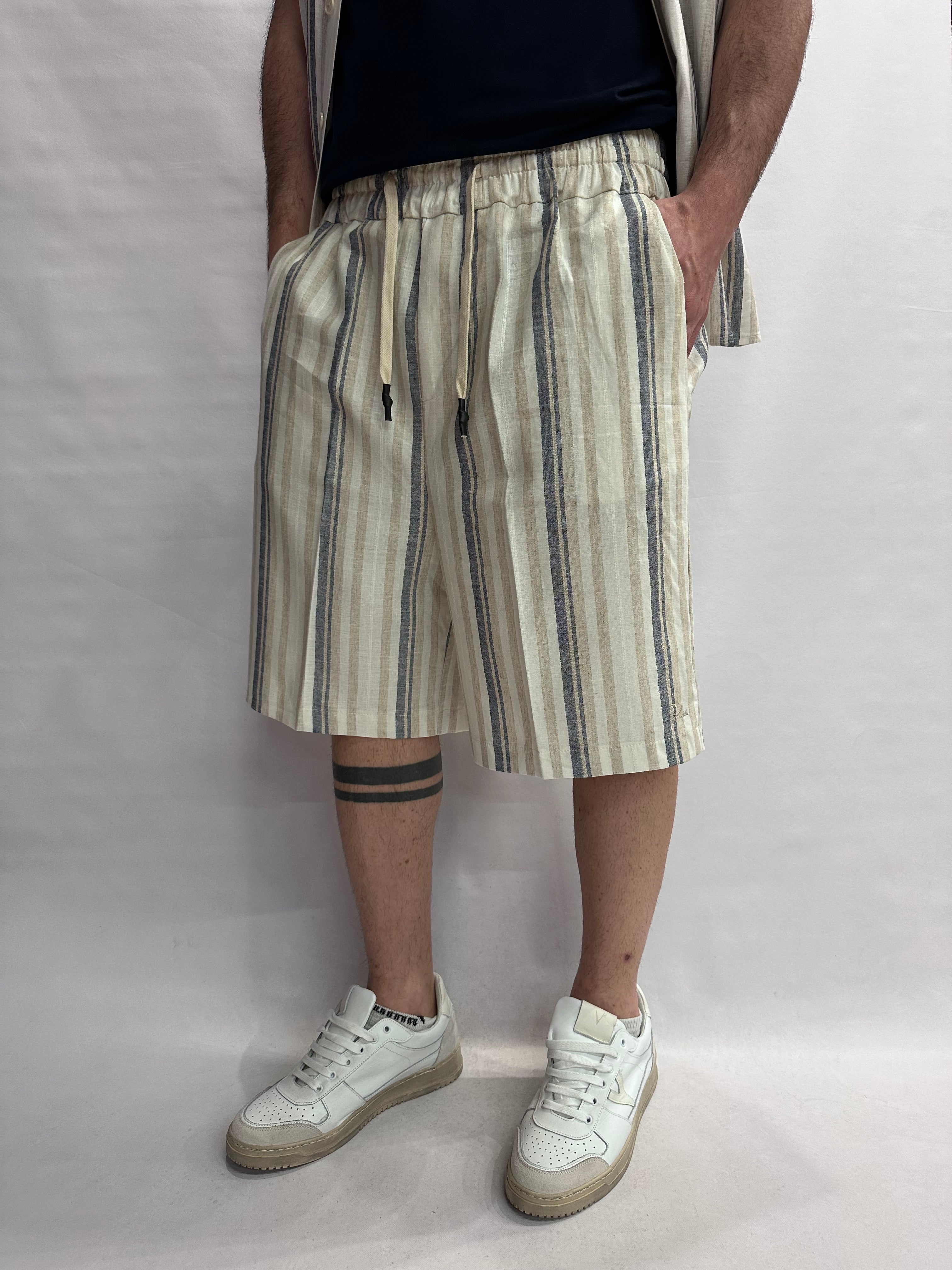 Coordinato BL11 leggero trama a righe irregolari, COD: 05BL26243 E 05BL26253