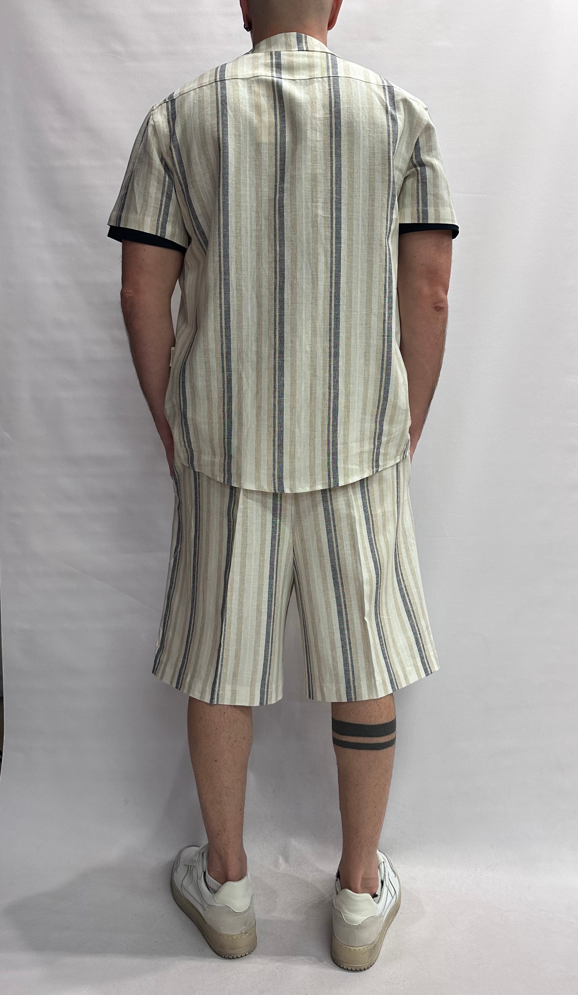 Coordinato BL11 leggero trama a righe irregolari, COD: 05BL26243 E 05BL26253