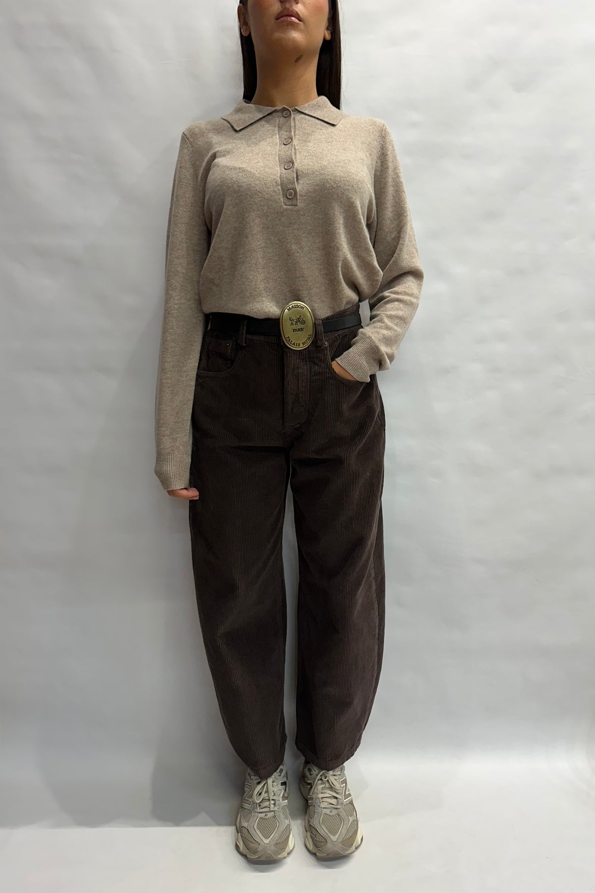 Polo TENSIONE IN 100% Lana a manica lunga - COD: WL1028