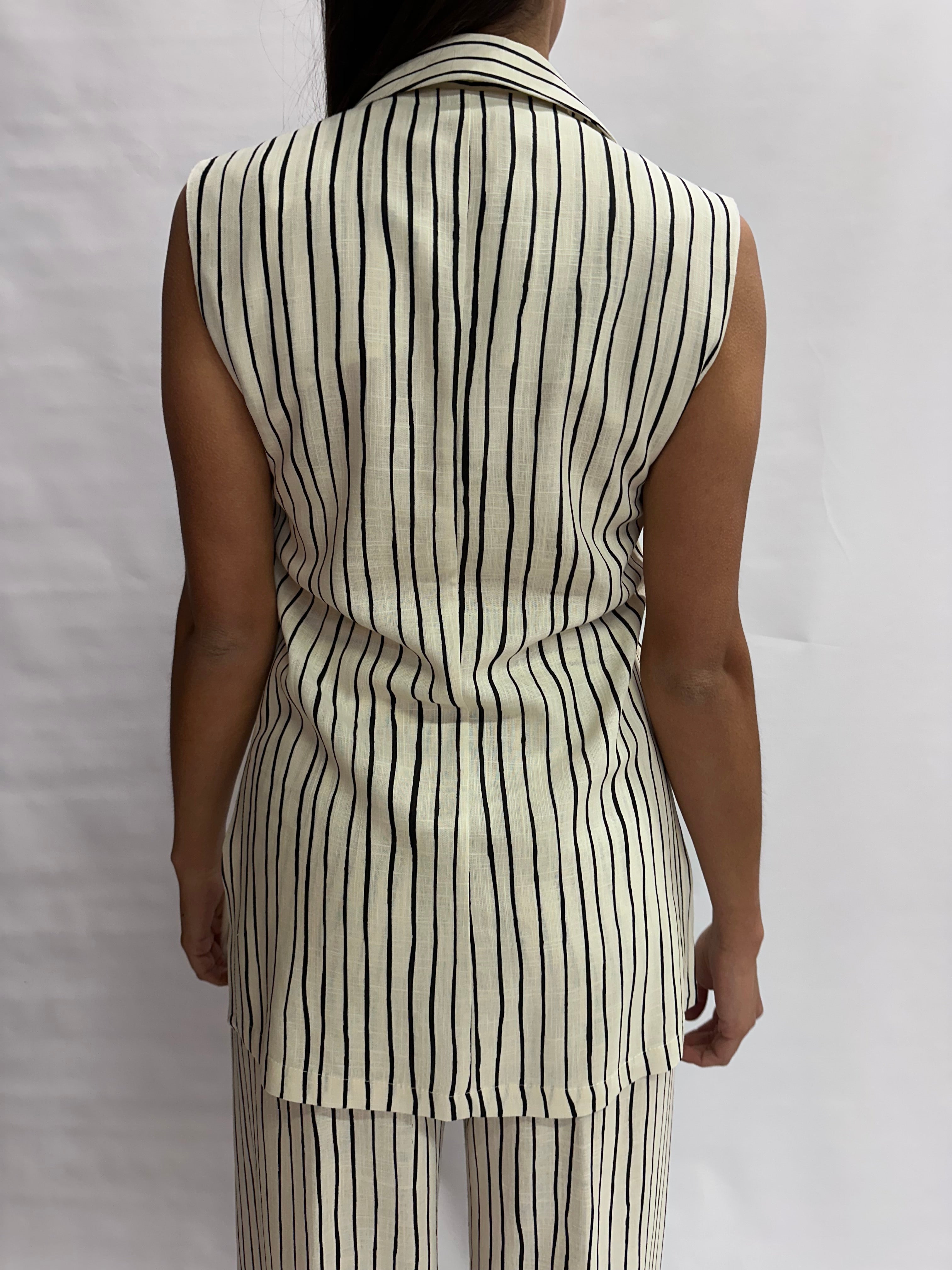 Tailleur RINASCIMENTO gessato composto da pantalone e gilet , COD: CFC0128872003 E CFC0128924003