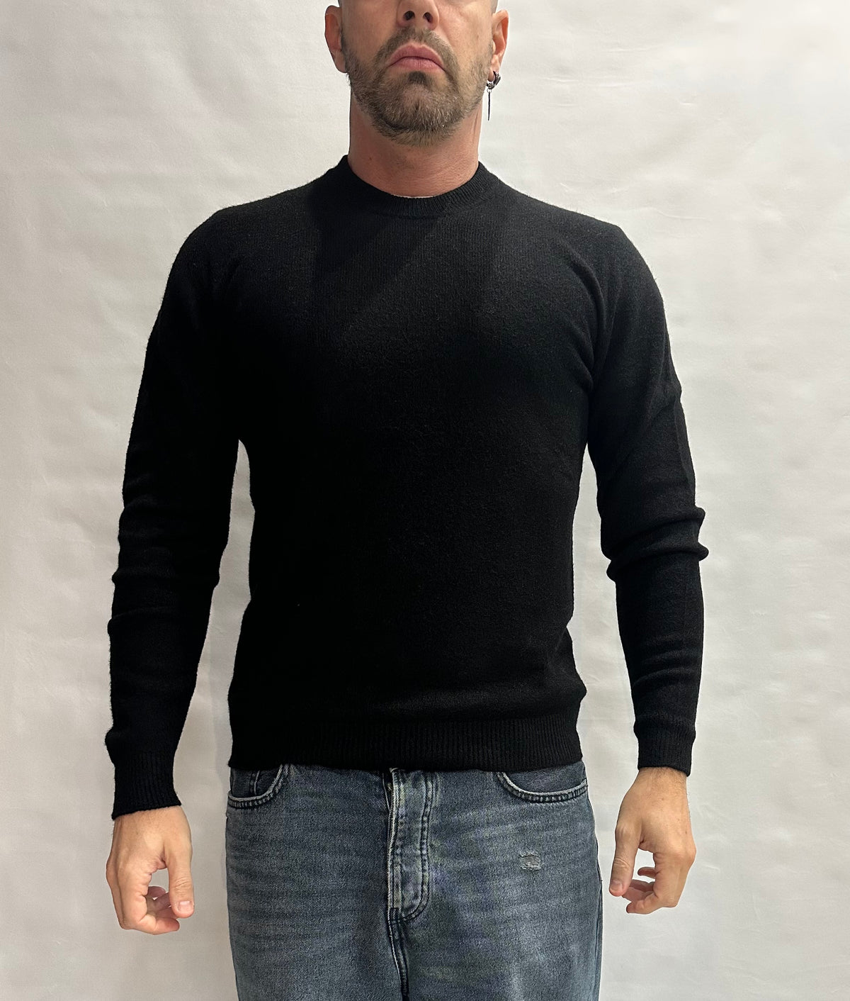 Maglione XAGON MAN girocollo, liscio e morbido al tatto, vestibilità asciutta elasticizzata, Cod: 248GR