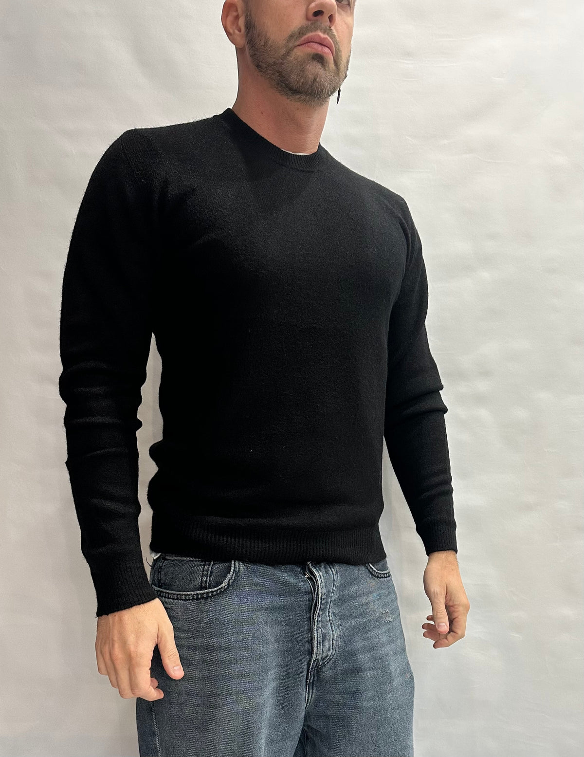 Maglione XAGON MAN girocollo, liscio e morbido al tatto, vestibilità asciutta elasticizzata, Cod: 248GR