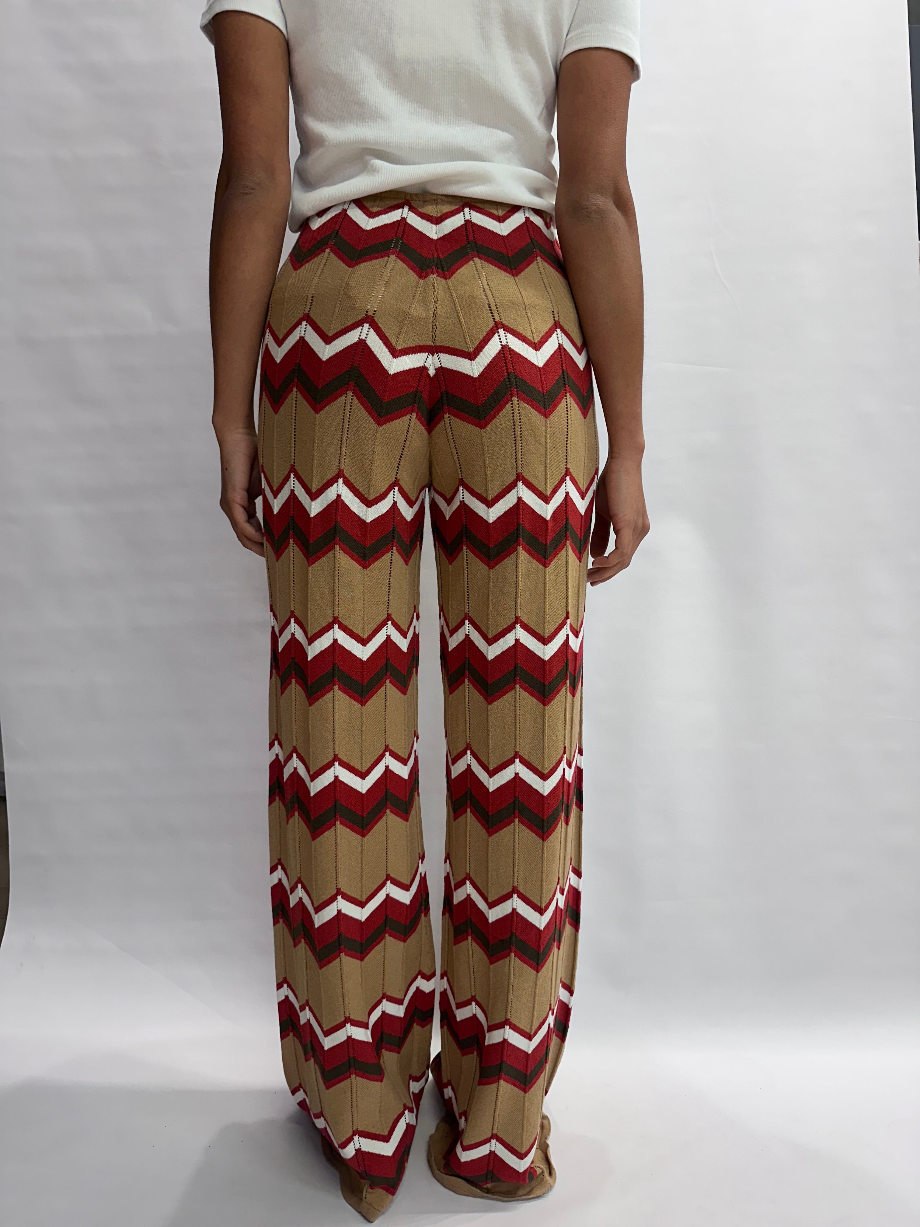 Coordinato TENSIONE IN in cotone trama zig-zag composto da pantalone e cardigan , COD: 40A414 E 05A414