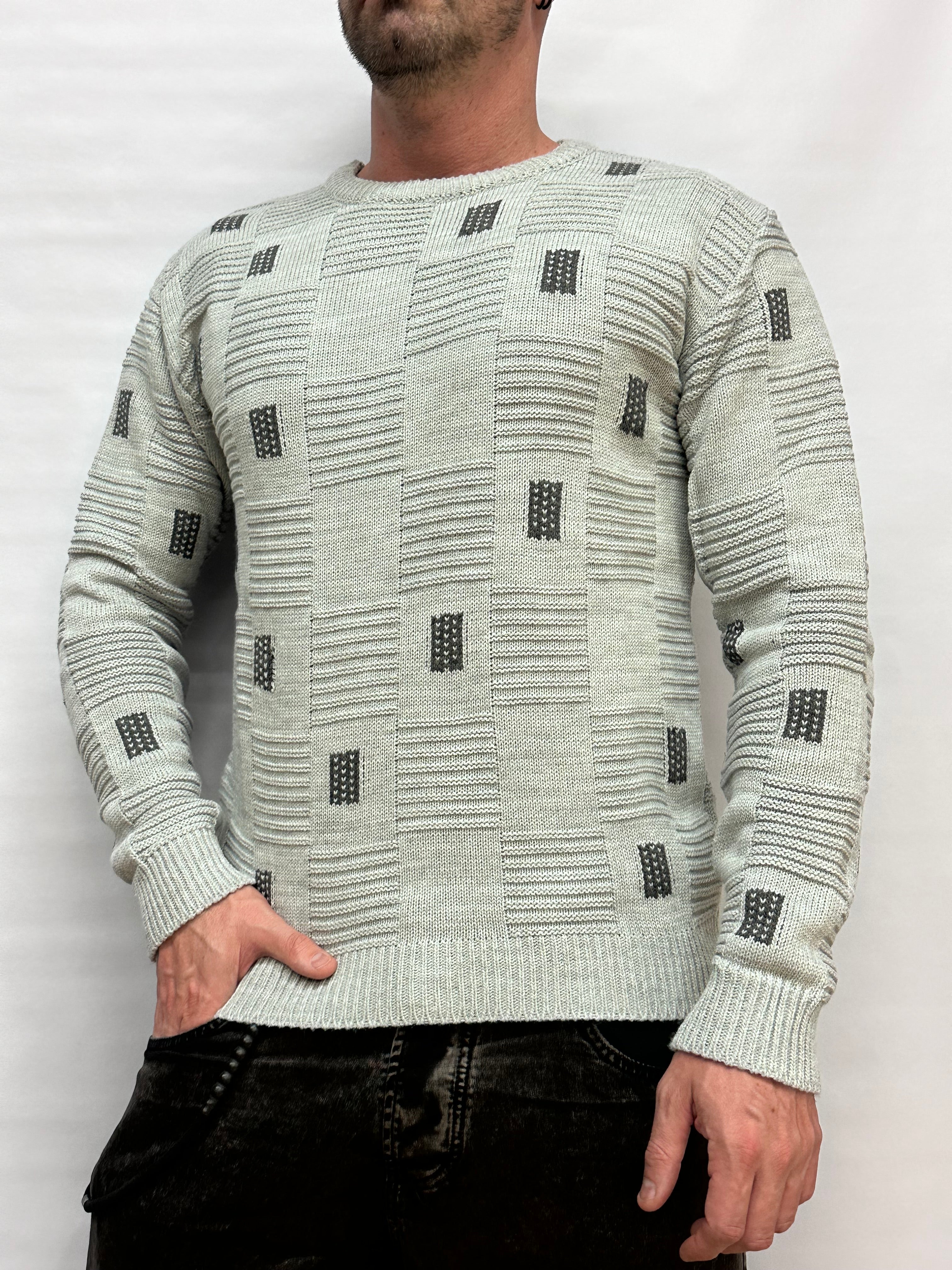 Maglione IMPERIAL con trama geometrica , Cod: M81411171